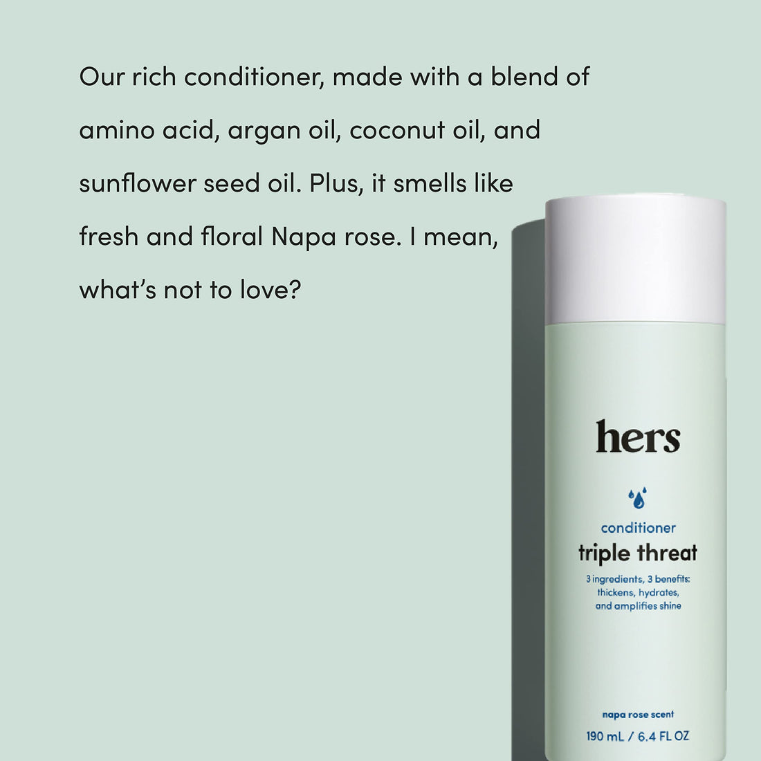 hers Triple Threat Shampoo, Conditioner and Minoxidil Set - Hair Loss Treatment for Women - Includes 5% Foam Minoxidil Treatment, Color Safe Hair Thickening Shampoo and Conditioner - 3 Count