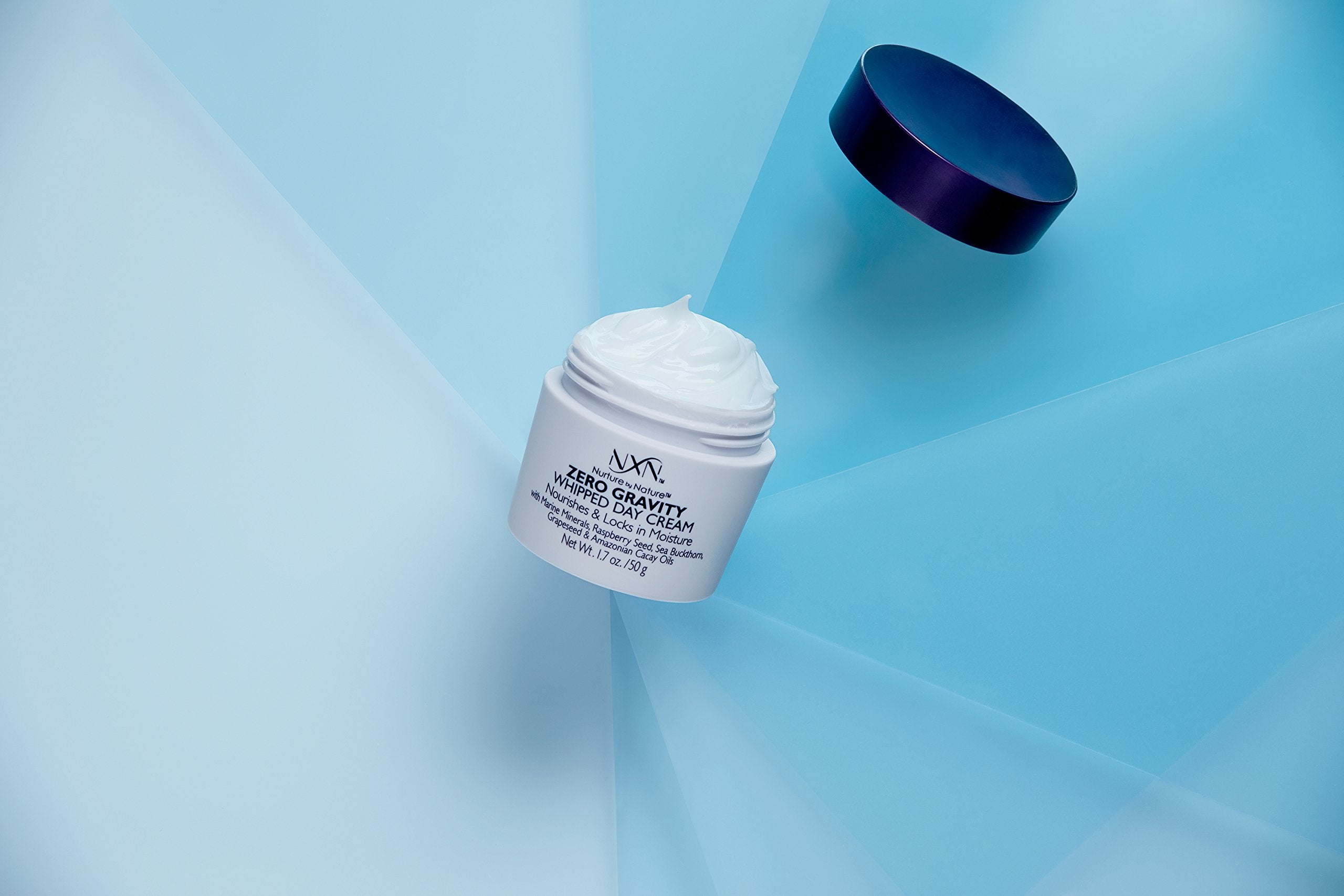 NxN Zero Gravity Whipped Day Cream Face Moisturizer, Natural and Organic Anti Aging Formula for Dry or Sensitive Skin, Men and Women, 1.7 Oz