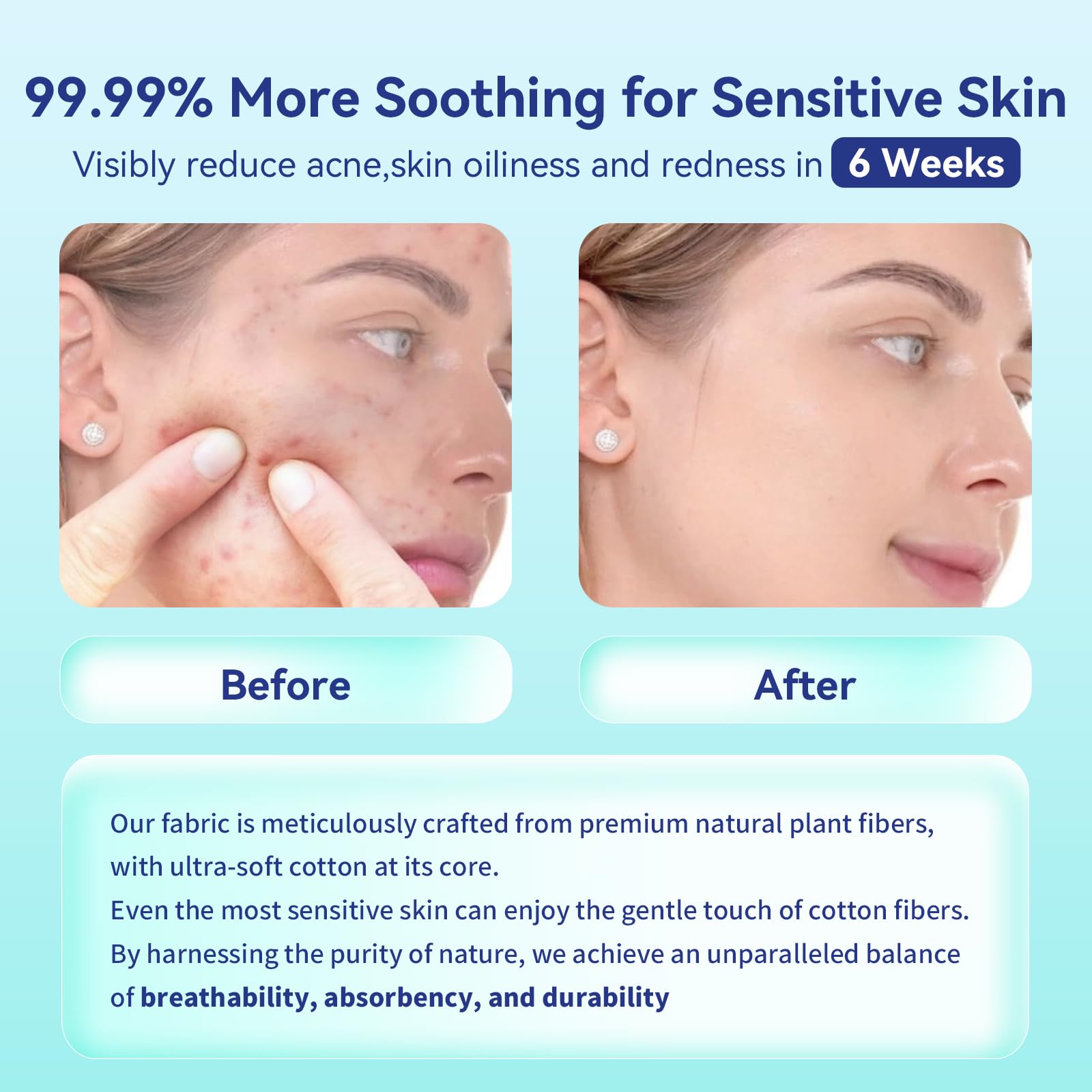 Ditoi Disposable Face Towels,Ultra Thick Face Towelettes XL, Lint-Free Facial Wipes for Makeup Removal,10×12, 300 Count (6 Pack),Pearl-textured