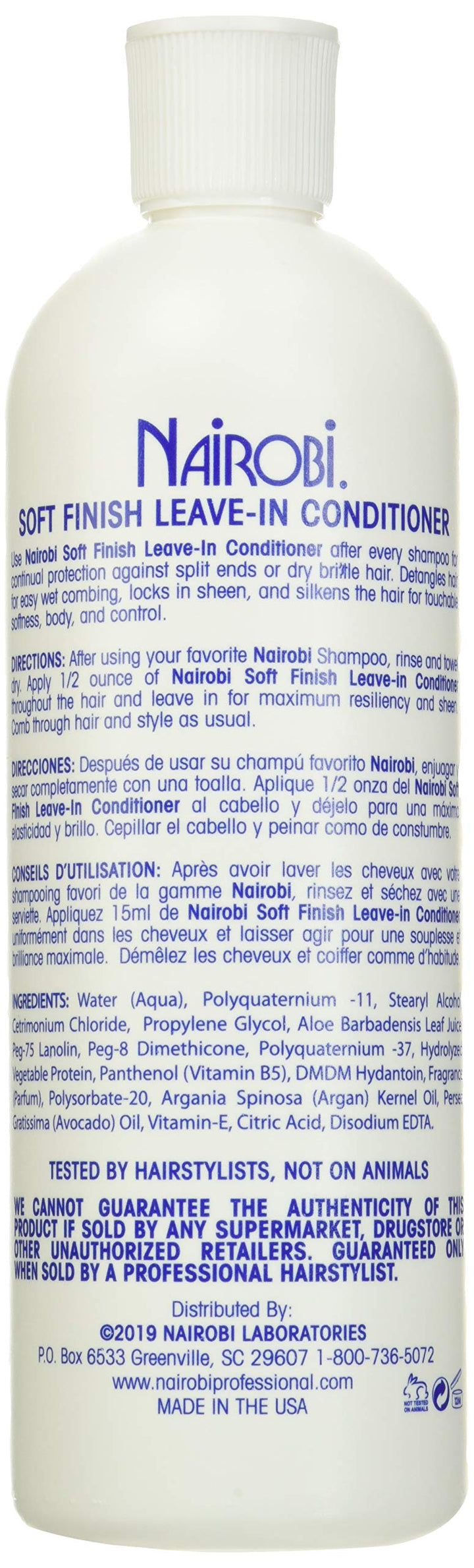 Nairobi Soft Finish Leave-in Conditioner, 16 Ounce