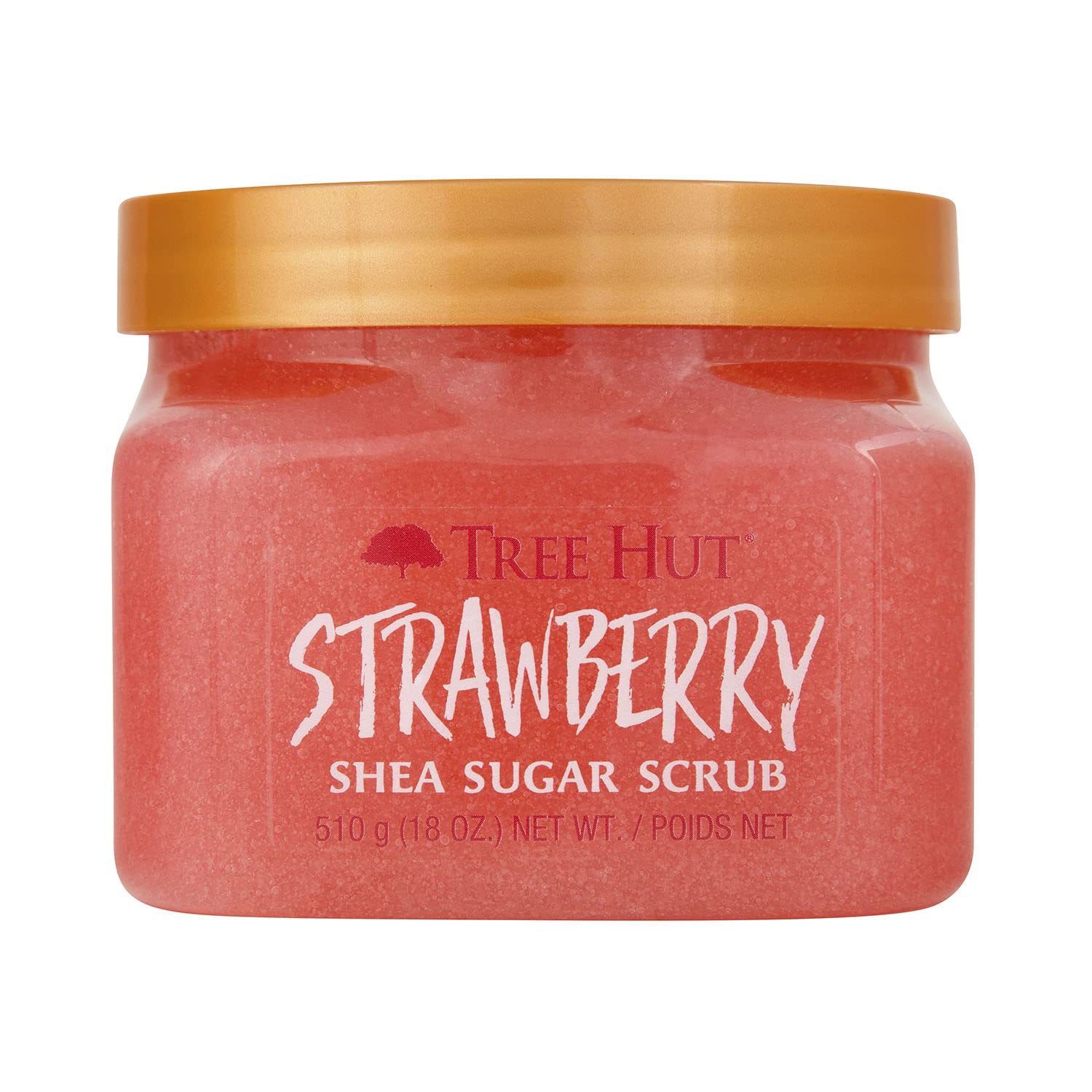 Tree Hut Shea Sugar Scrub - Strawberry - 18 oz - Exfoliating Body Scrub for Smooth, Glowing Skin - Made with Real Sugar and Shea Butter