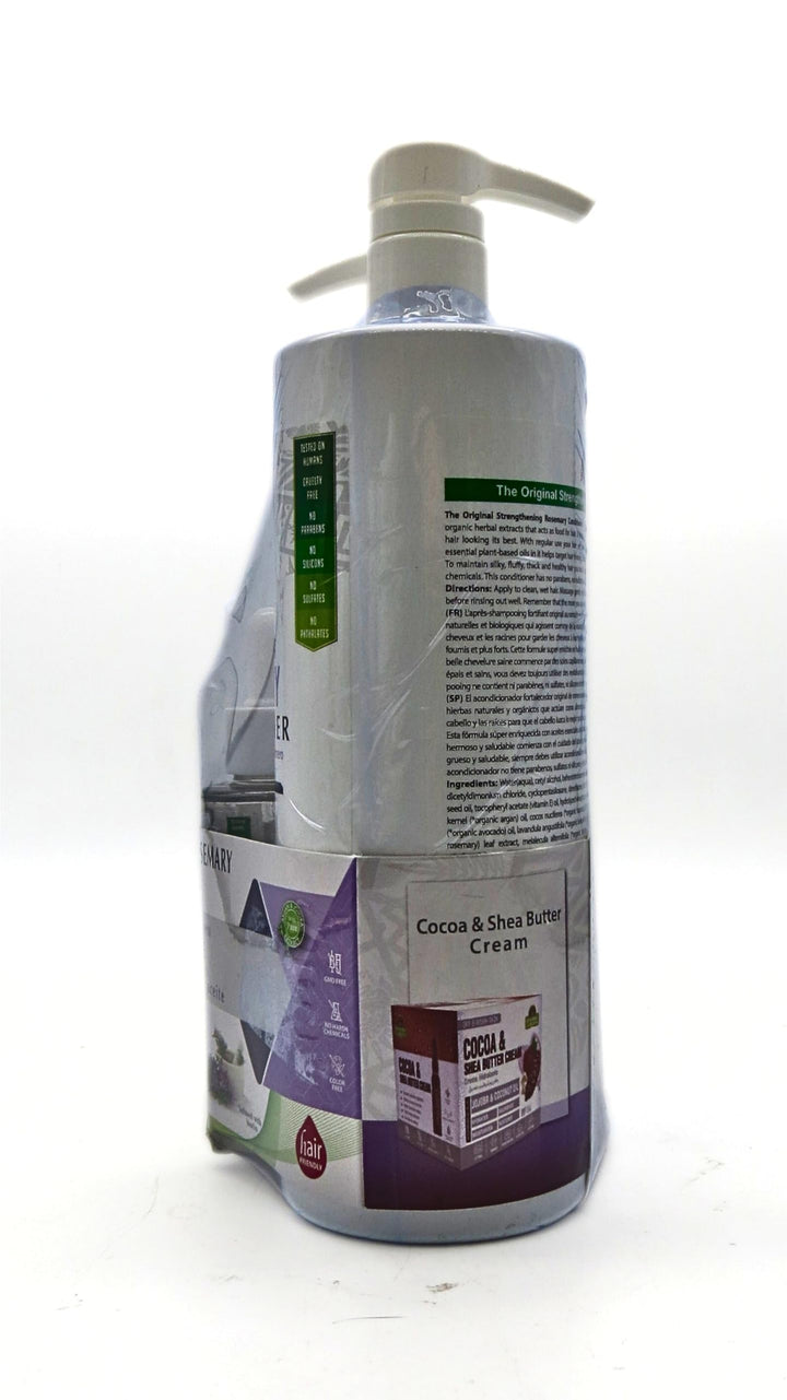 Spanish Garden | Hair Strengthening Rosemary Shampoo & Conditioner & Hair Oil Set, White
