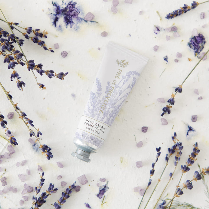 Pre de Provence 20% Natural Shea Butter Hand Cream, For Repairing, Soothing, & Moisturizing Dry Skin - Lavender (1 oz)
