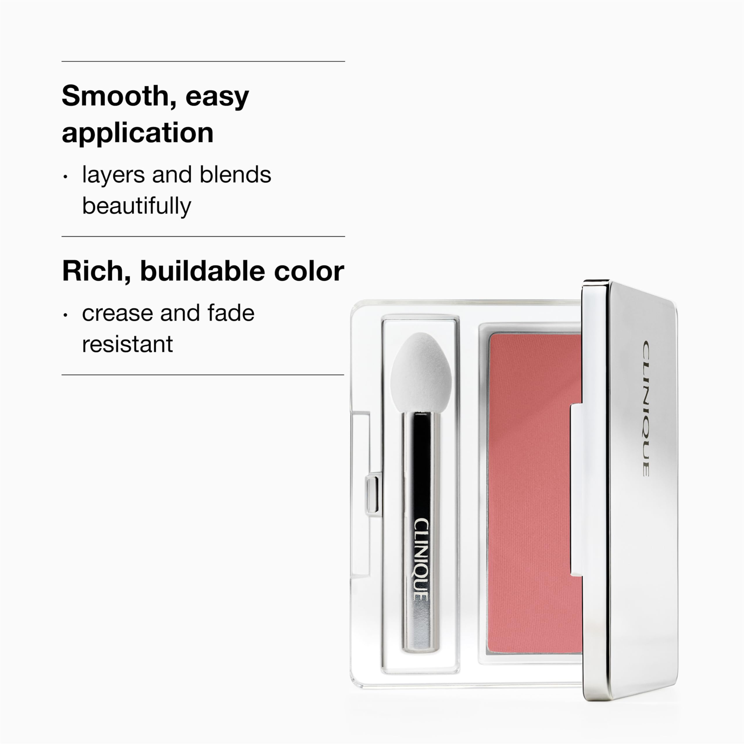 Clinique All About Shadow Single Eye Shadow Makeup | Safe For Sensitive Eyes, French Vanilla, 0.06 Ounce