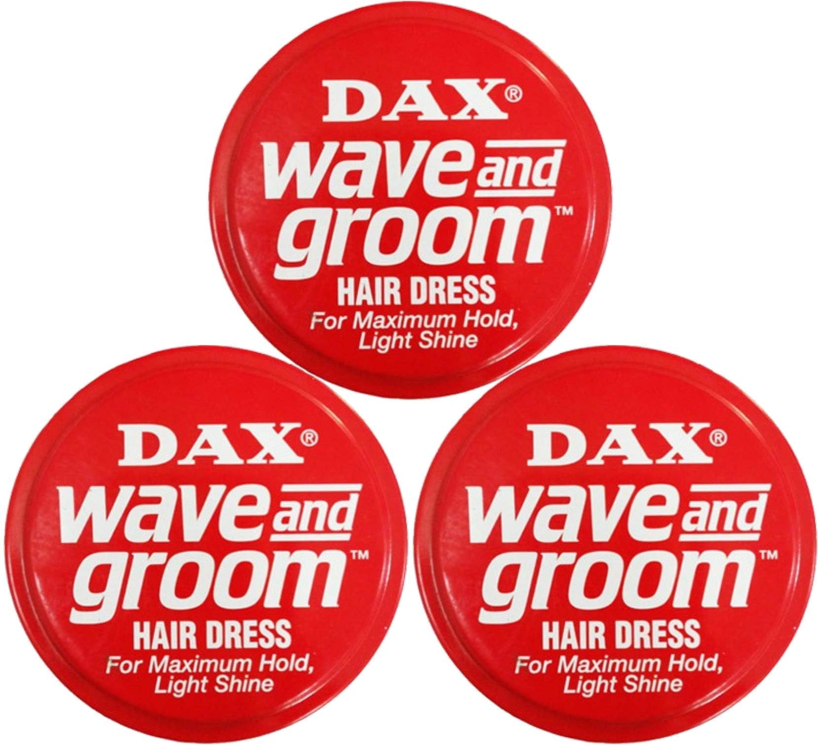 Dax Wax Red Wave & Groom, 3 (Triple) Pack