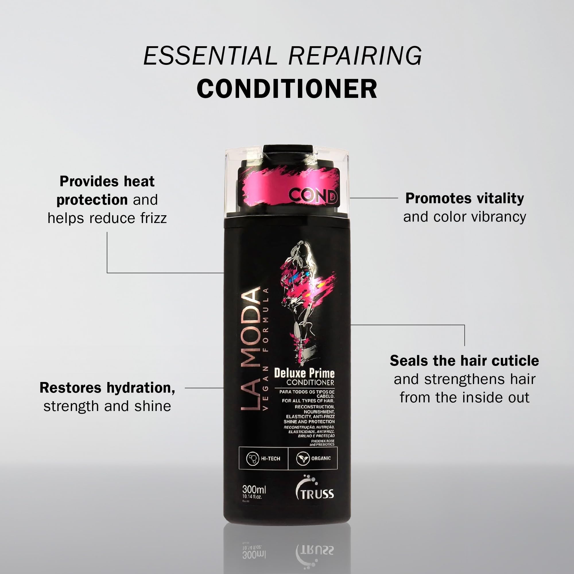 La Moda Deluxe Prime Conditioner by Truss for Unisex - 10.14 oz Conditioner