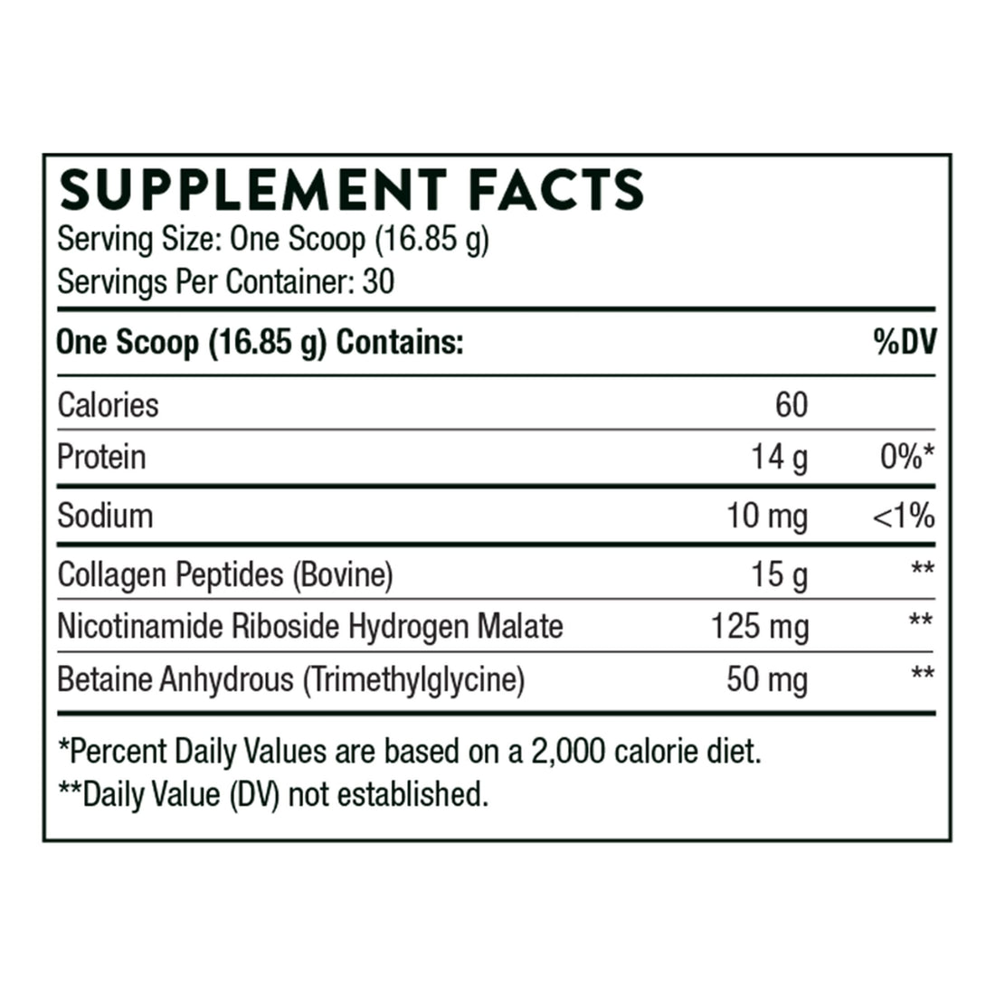THORNE Collagen Fit - Unflavored Collagen Peptides Powder with Nicotinamide Riboside -15g of Collagen Peptides and 14g Protein per Serving - NSF Certified for Sport - 17.8 Oz - 30 Servings