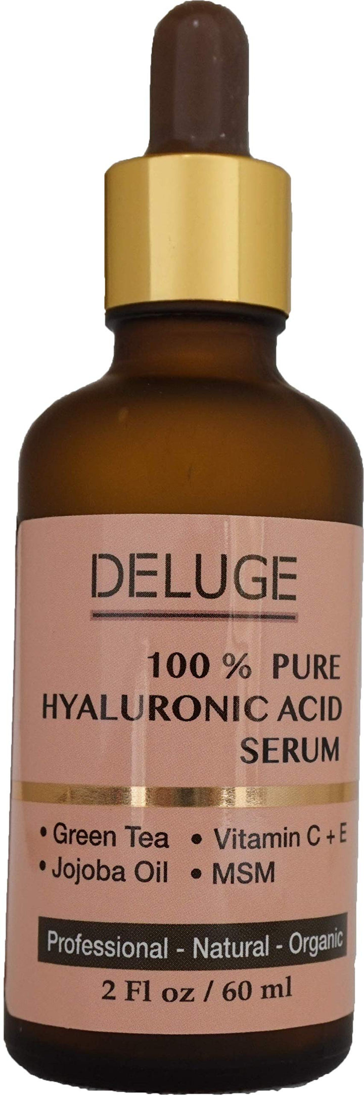 DELUGE - 100% PURE HYALURONIC ACID SERUM with Vitamin.
