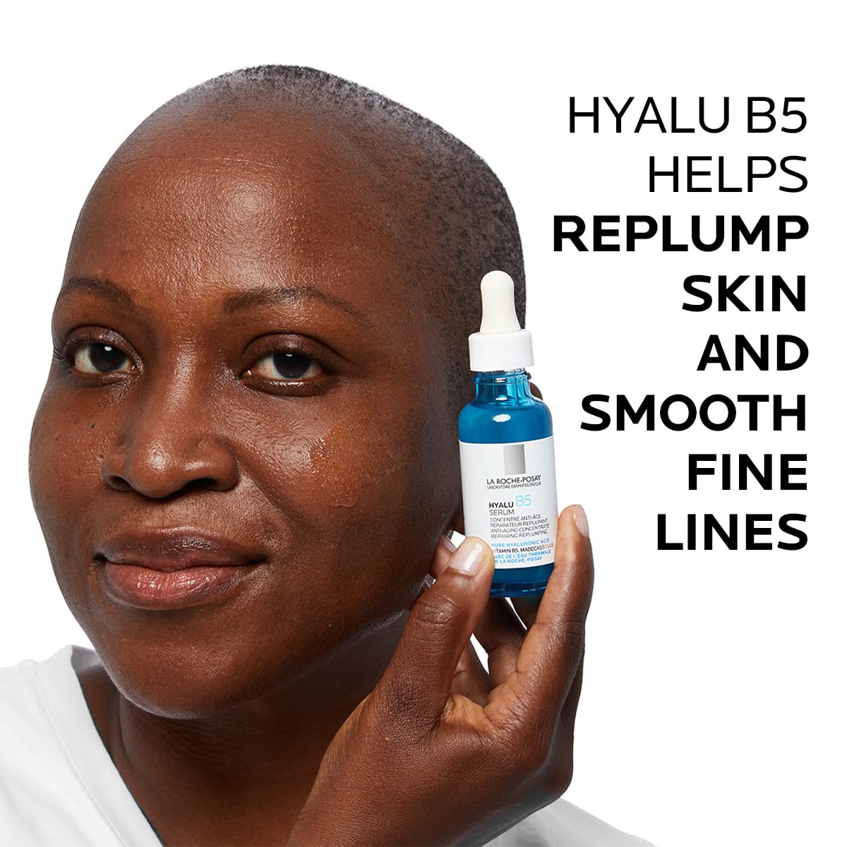 La Roche-Posay Hyalu B5 Pure Hyaluronic Acid Serum for Face, with Vitamin B5. Anti-Aging Serum Concentrate for Fine Lines. Hydrating, Repairing, Replumping. Suitable for Sensitive Skin