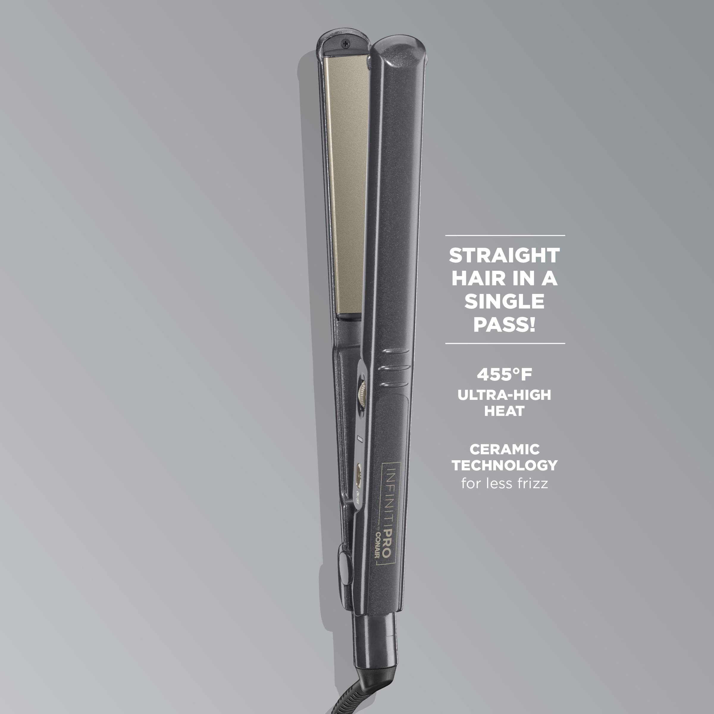 Conair CS710R Infiniti Pro 1 Inch Tourmaline Ceramic Flat Iron - Purple