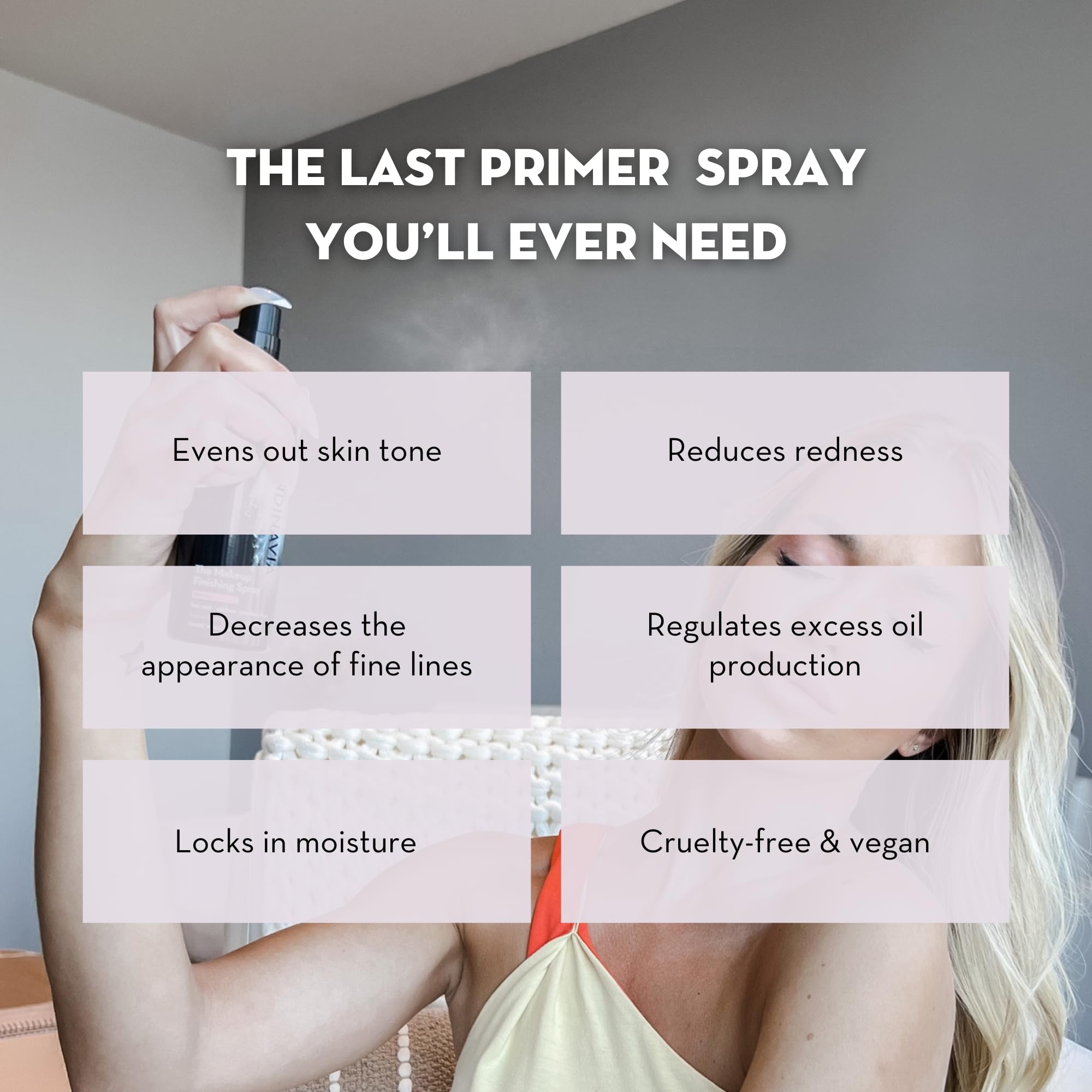 Skindinavia The Makeup Primer Spray, Oil Control, 4 Fluid Ounce