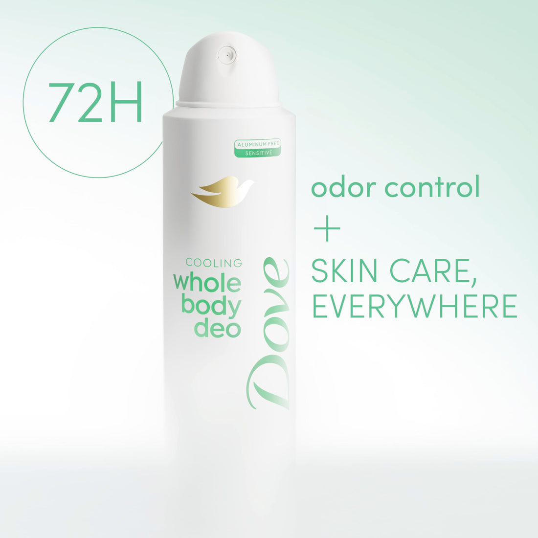 Dove Whole Body Deodorant Cooling Spray Sage & Lavender Aluminum Free 4oz