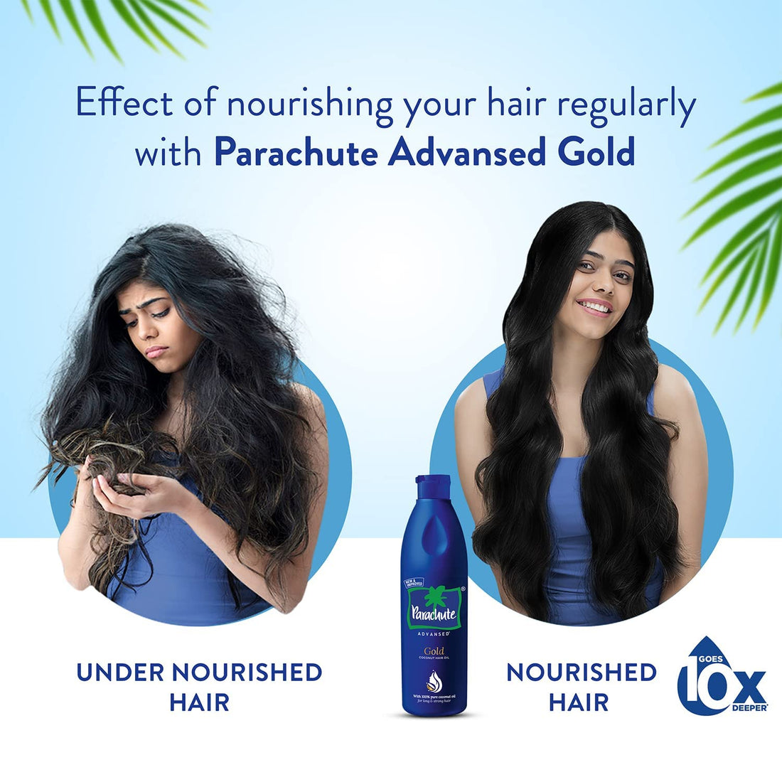 Parachute Advansed Gold Coconut Hair Oil with Vitamin E| Pure Coconut Oil| For Long, Strong & Nourished Hair| Damage & Dryness Protection| 6.4 Fl.oz.