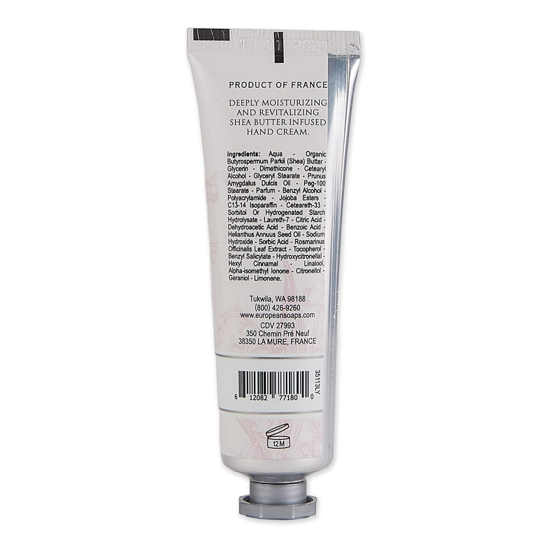 Pre de Provence Collection Shea Butter Enriched Soothing & Moisturizing, Hand Cream, 1 fl oz, Lily of the Valley