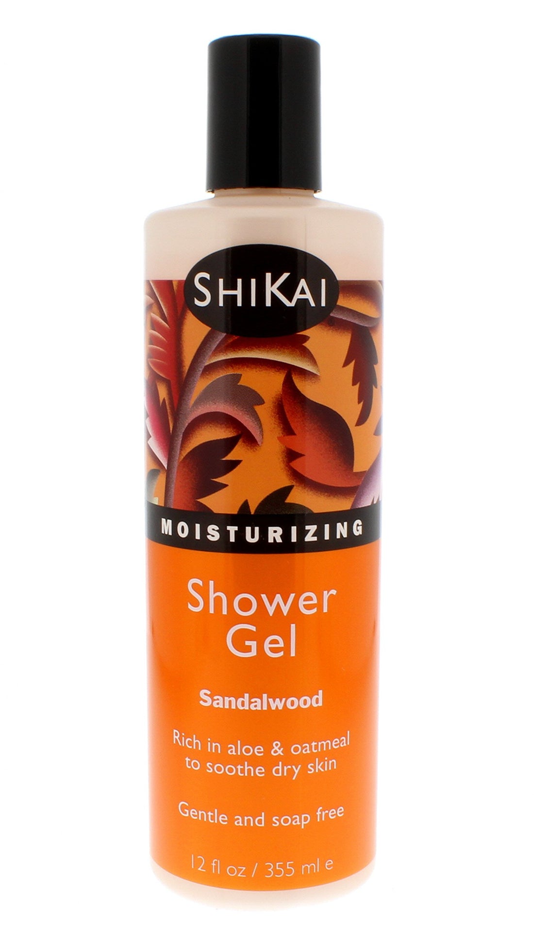 Shikai - Daily Moisturizing Shower Gel, Rich in Aloe Vera & Oatmeal That Leaves Skin Noticeably Softer & Healthier, Relief For Dry Skin, Gentle Soap-Free Formula (Sandalwood, 12 Ounce, Pack of 3)