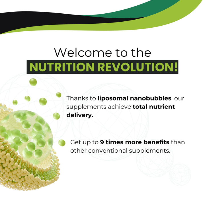 Nanonutrition by Kemed | Calcium + Magnesium + Potassium | Liposomal Nanotechnology | 100% Natural Ingredients | 16 Fl. Oz. | 32 Servings