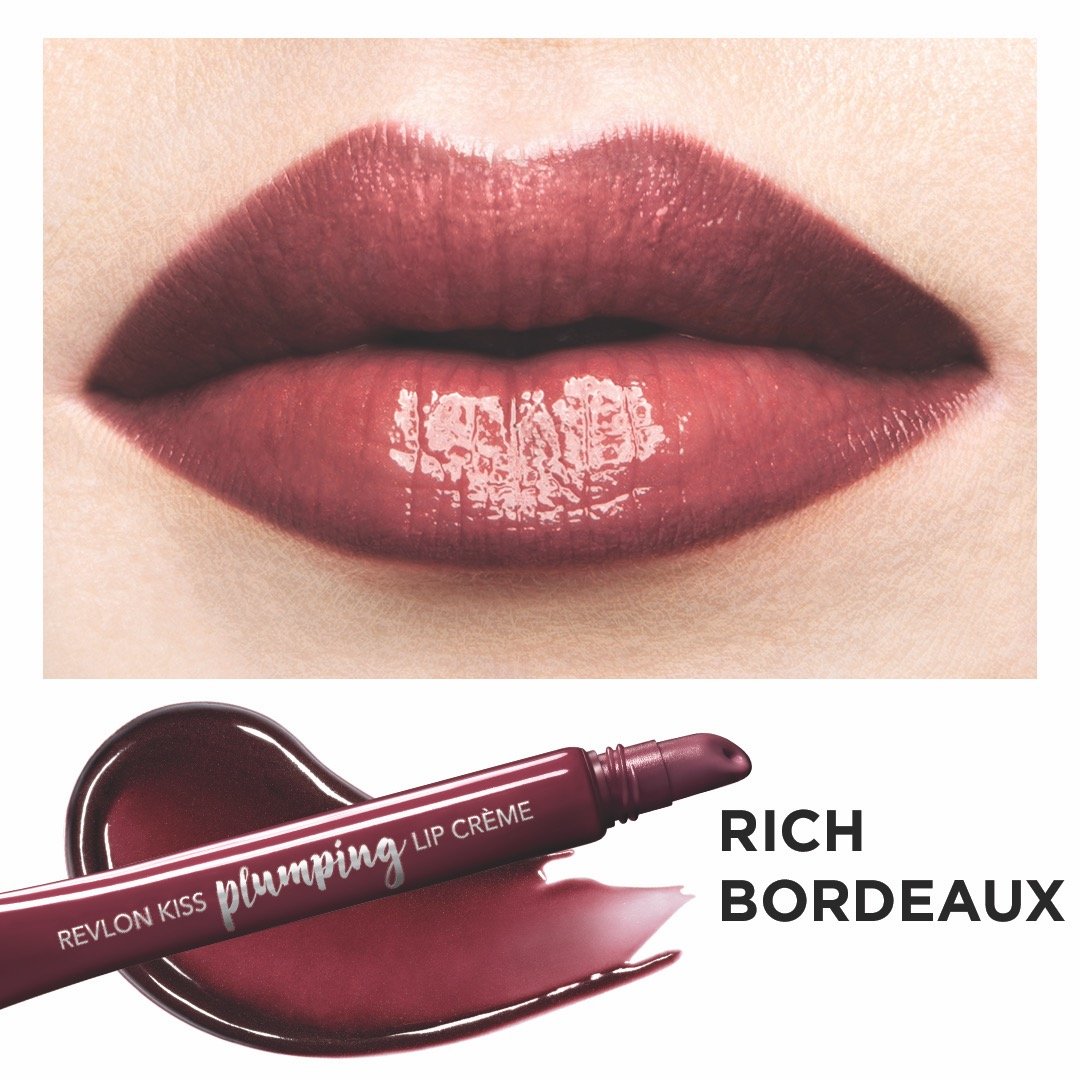 REVLON Kiss Plumping Lip Creme, Rich Bordeaux