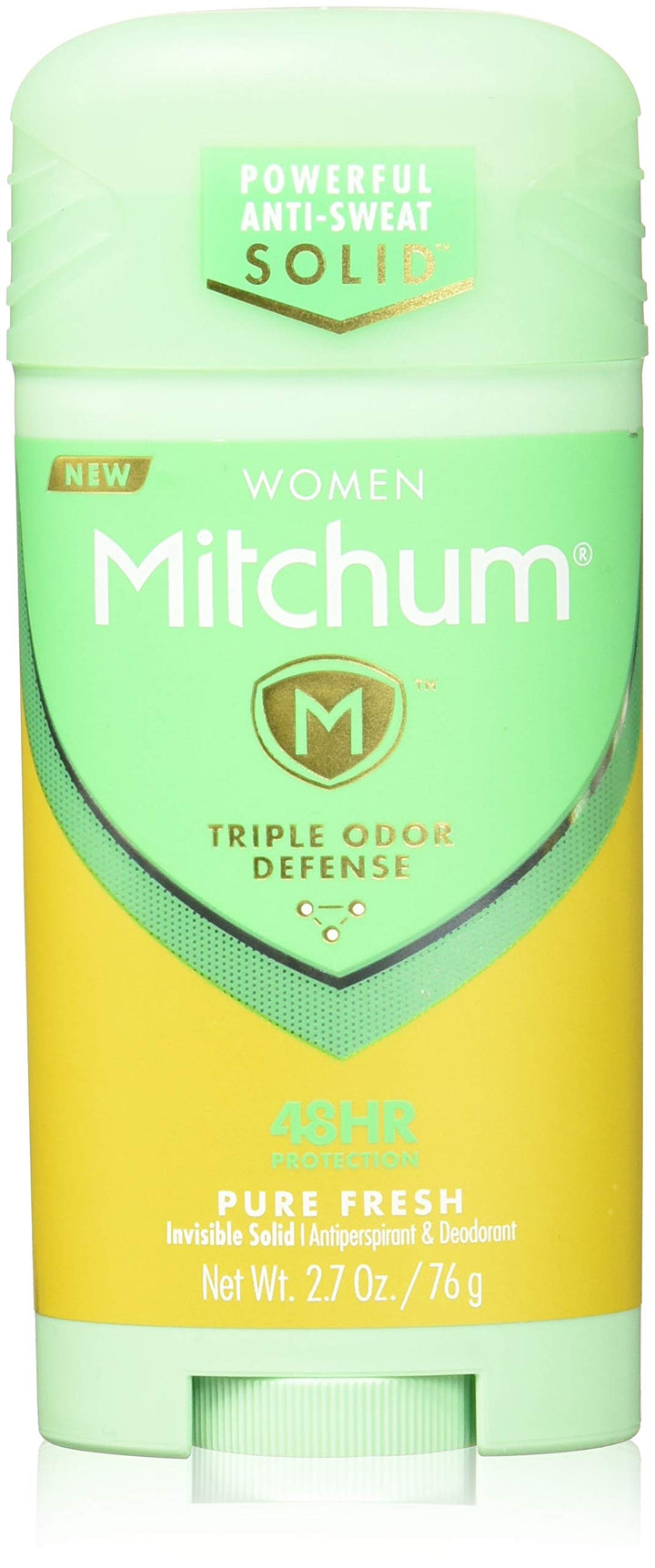 Mitchum For Women Advanced Control Anti-Perspirant Deodorant Invisible Solid Pure Fresh 2.70 oz (Pack of 3)