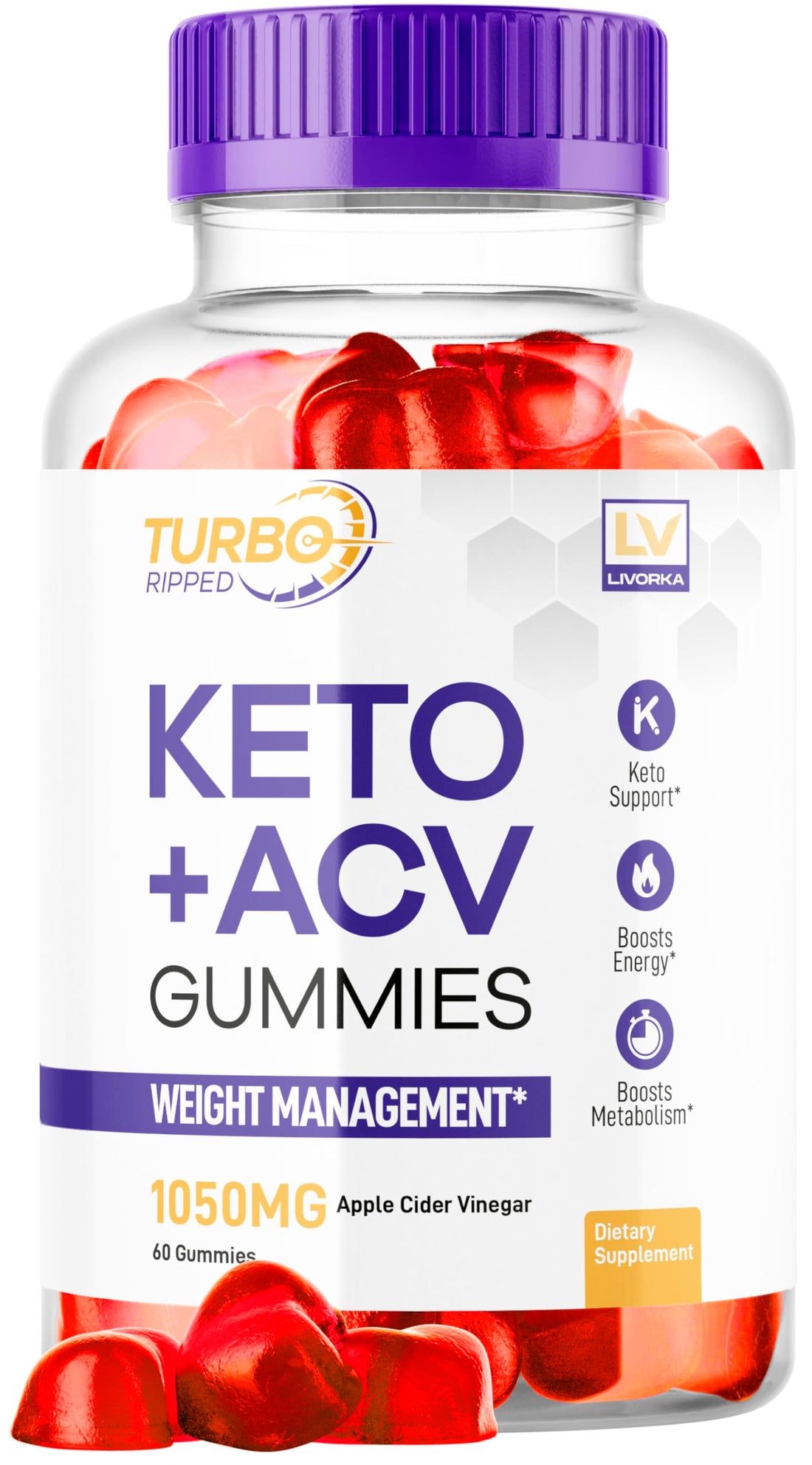 Turbo Ripped Keto Weight Loss ACV Gummies, Turbo Ripped Keto ACV Gummies, Turbo Ripped Gummies, TurboRipped Keto ACV Apple Cider Vinegar Advanced Multivitamin Healthy s Gummys, 1 Month