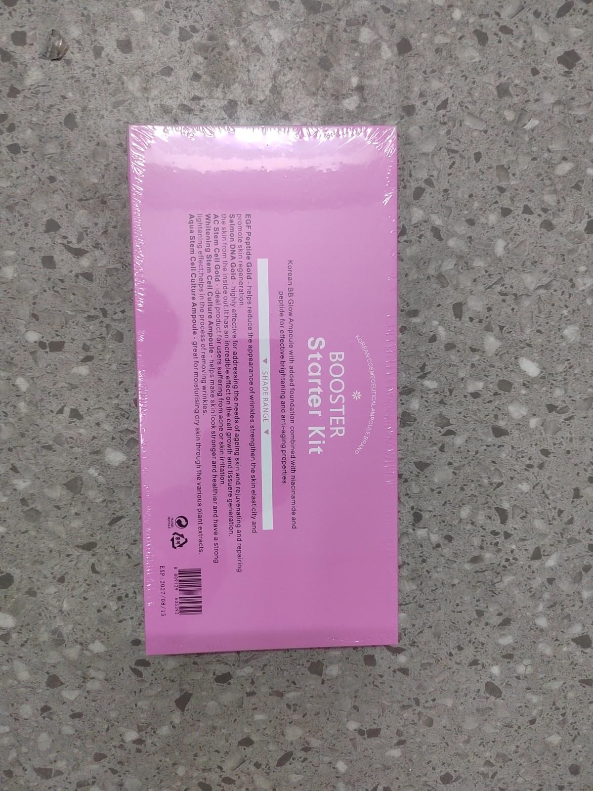 BB Facial Glow Starter Kit Serum Hyaluronic Acid Essence Skin Care Set 0.27oz 12 Vials, Skin Care Serum for Face BB Radiance Facial Kit