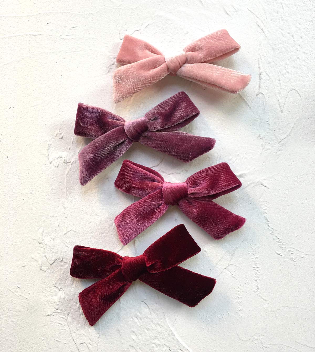 Cherssy Hair Bow Clips, Fall Baby Girls 4 Velvet Hair Boutique Accessories, 10Pcs Alligator Clips for Toddlers, Little Girls, School Girls, Teens