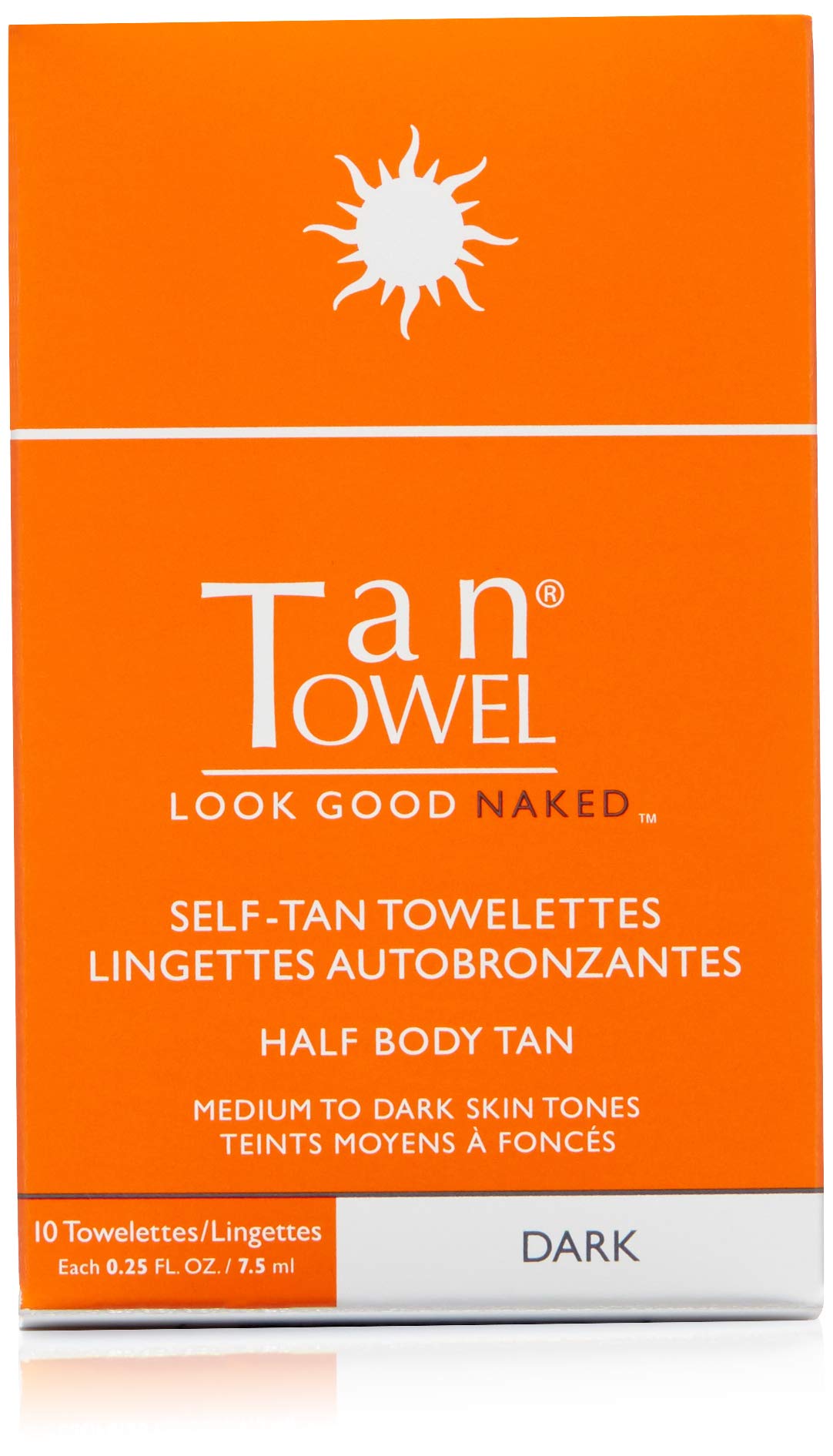 Tan Towel Half Body Tan Dark