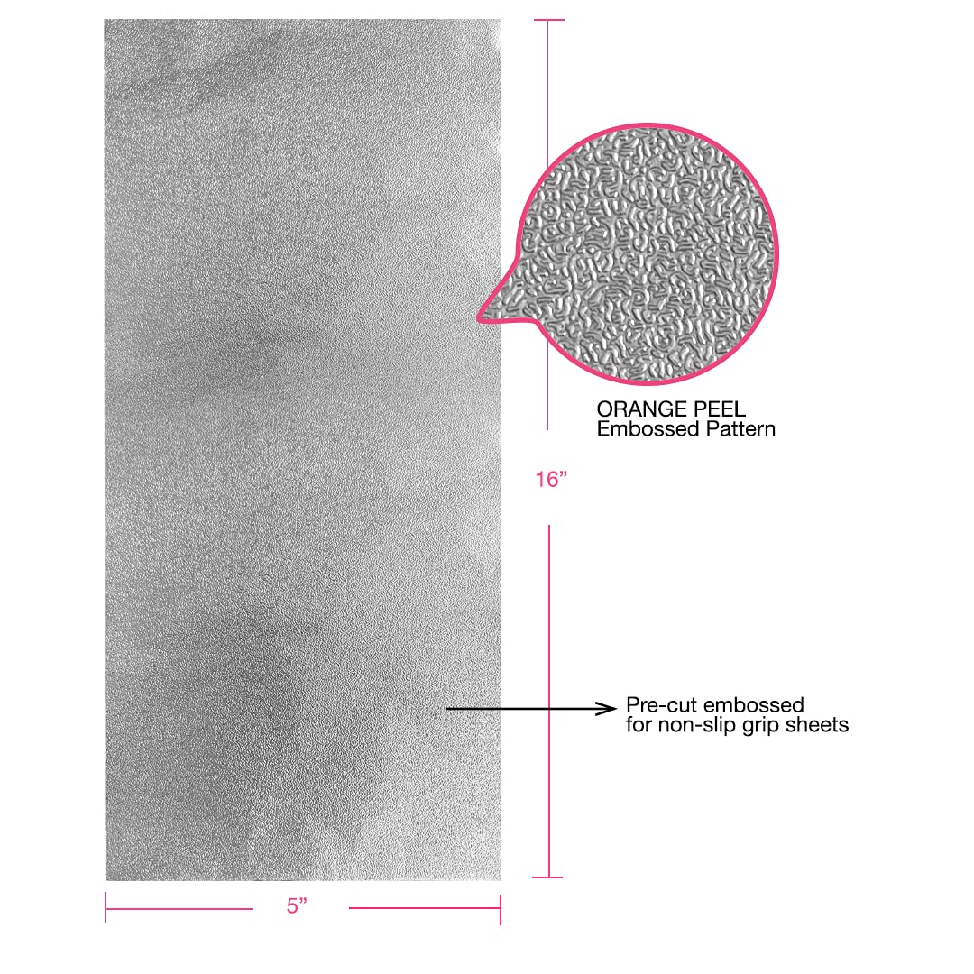 ColorTrak Extra Long Embossed 100 Piece Hair Coloring Foil, 5 X 16 Inch Silver, 1 Pound