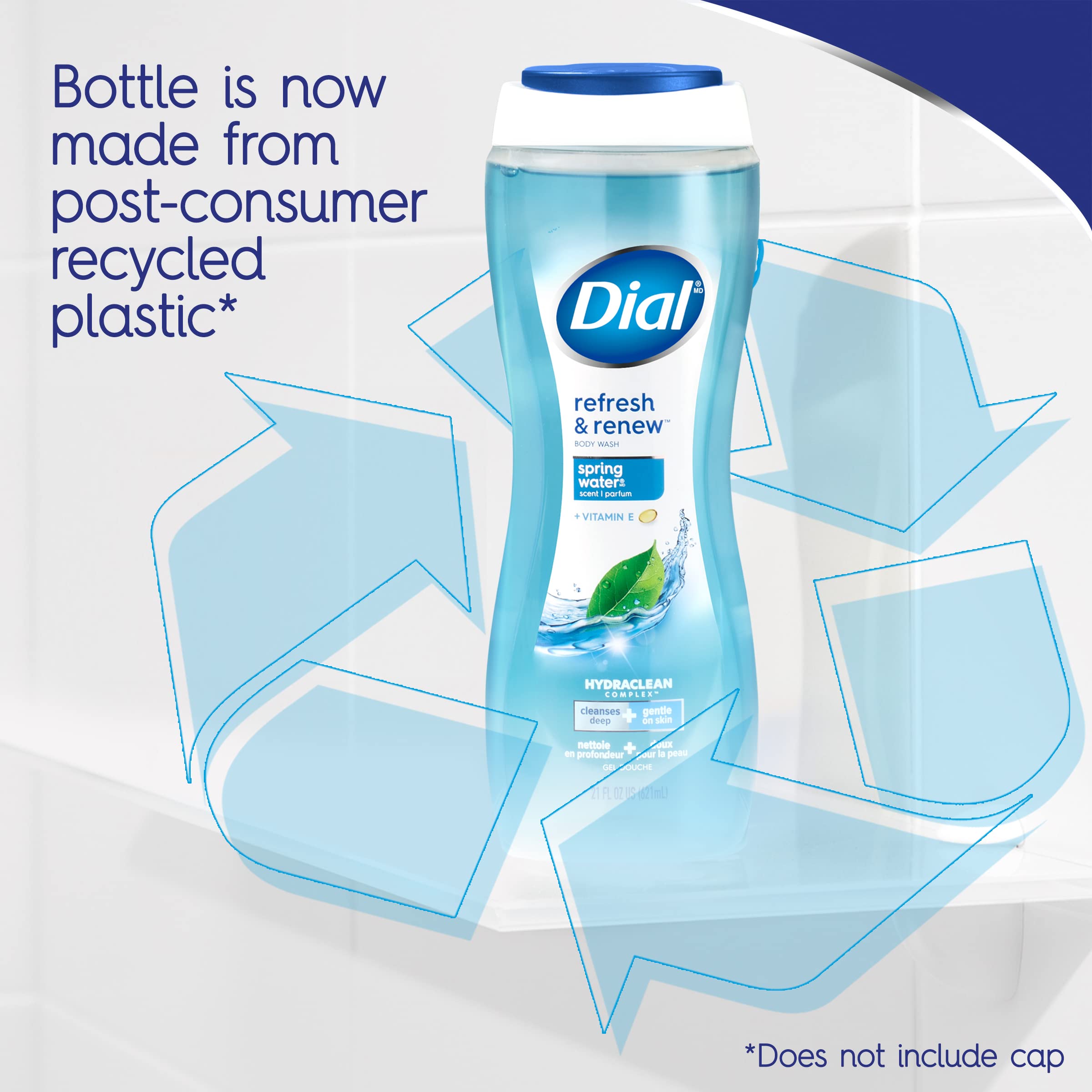 Dial Body Wash, Spring Water, 23 Oz (Pack Of 3)