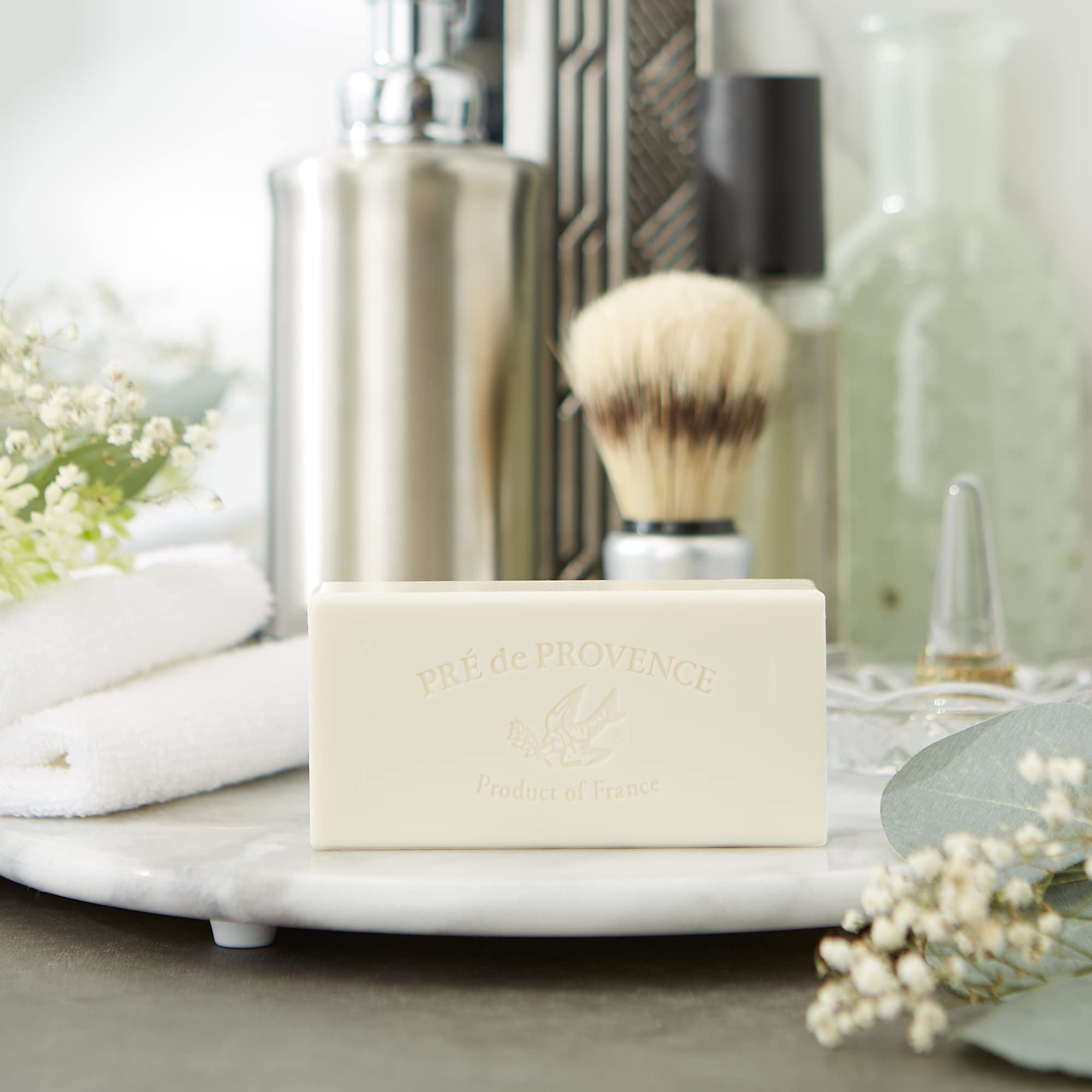 Pre de Provence Beurre De Karité Moisturizing Collection, Shea Butter Enriched Nourishing, Soap Bar, 150 Gram, Original