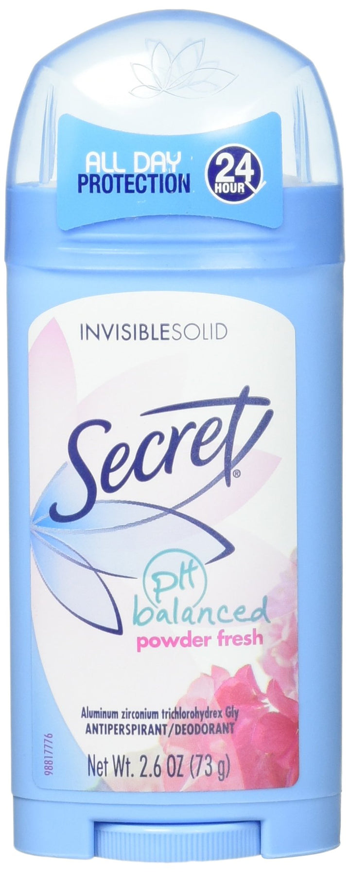 2 : Secret Invisible Solid Antiperspirant Deodorant, Powder, 2.6 Ounce (Pack of 2)