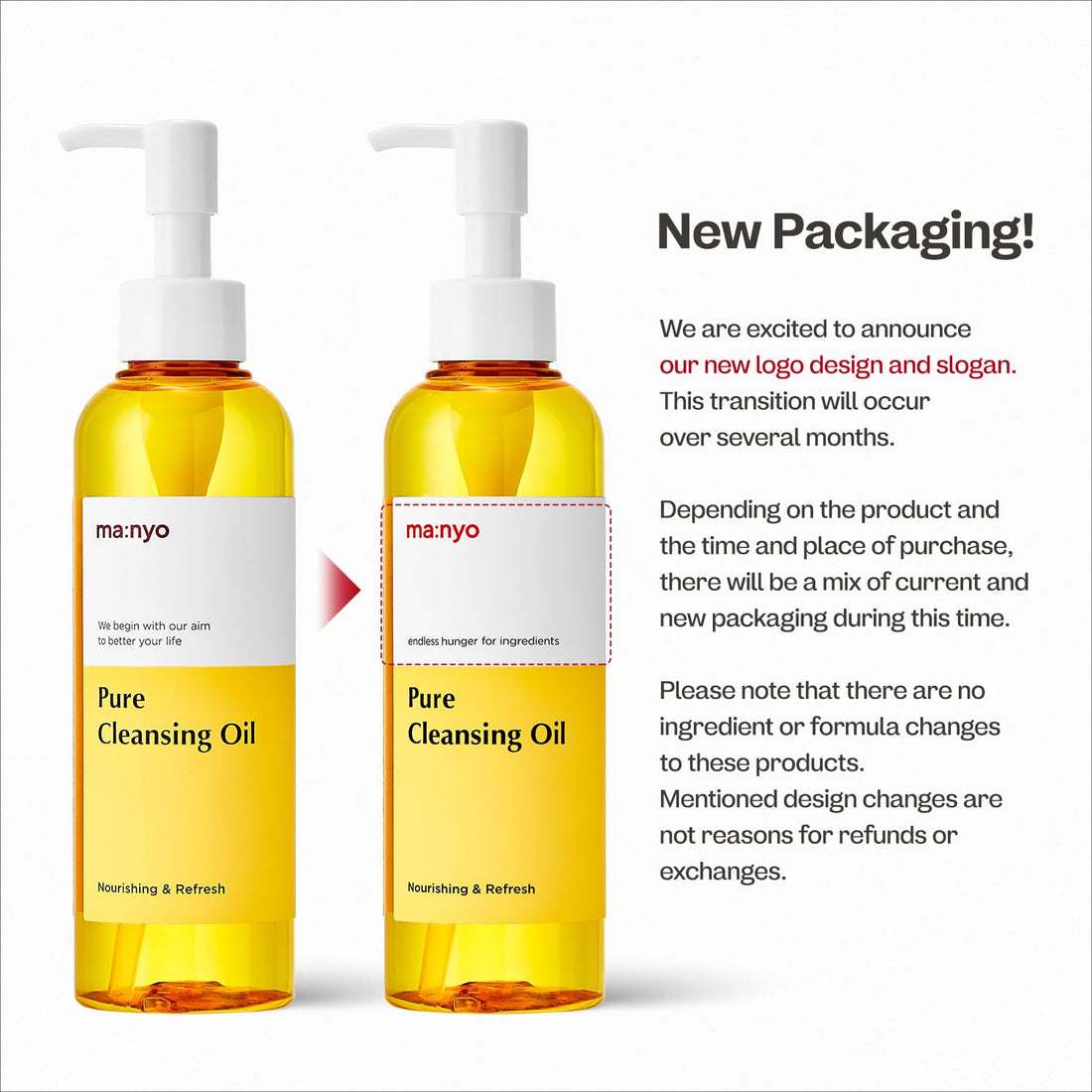 ma:nyo FACTORY Pure Cleansing Oil 6.7 fl oz (200ml) Korean Facial Cleanser, Blackhead Melting, Daily Makeup Removal with Argan Oil, for Women