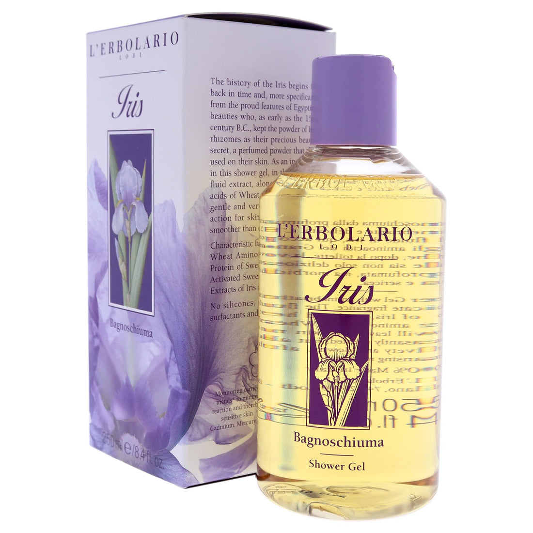 Iris Bath Foam 250ml by L'Erbolario Lodi