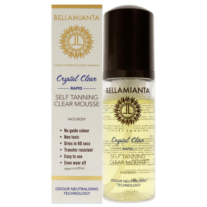 Rapid Self-Tanning Mousse - Crystal Clear by Bellamianta for Women - 5.07 oz Bronzer (I0110301)