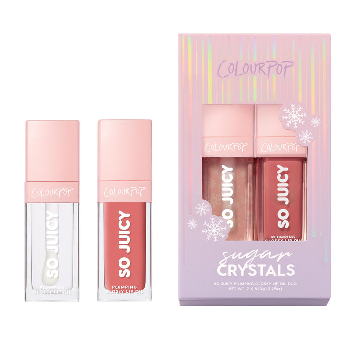 ColourPop Sugar Crystals So Juicy Plumping Glossy Lip Oil Duo (2 Count)