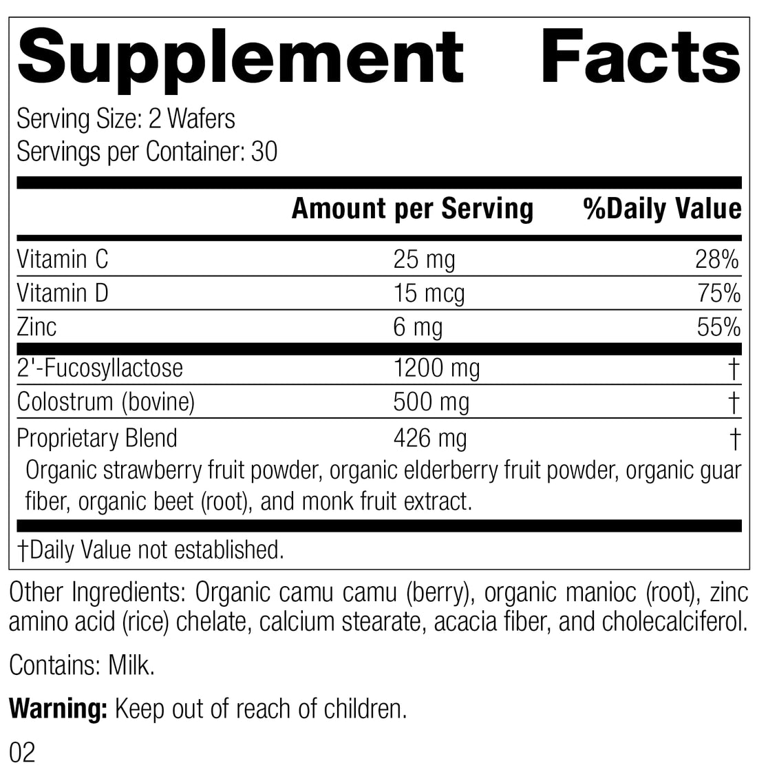 Standard Process Inc. Children's Immune - 60 Wafers