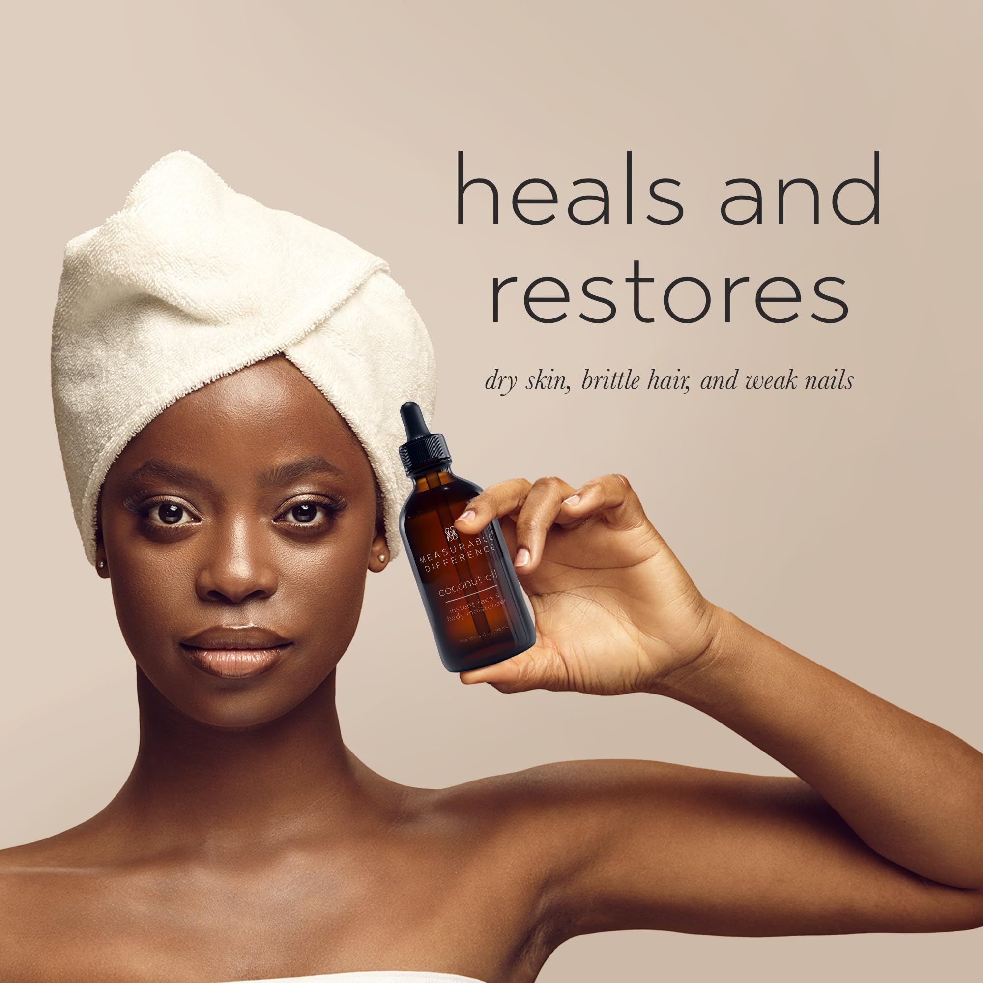 Coconut Oil with Vitamin E & Caprylic Acid | Hydrating Face & Body Moisturizer for Skin | Reduces Scars & Stretch Marks | Deep Nourishment for Hair Growth | 100% Pure & Fractionated, 4Oz