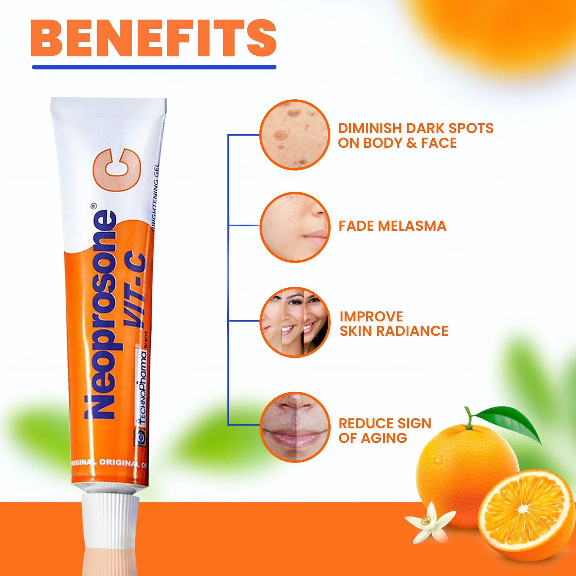 Neoprosone Brightening Gel With Vit-C 1oz