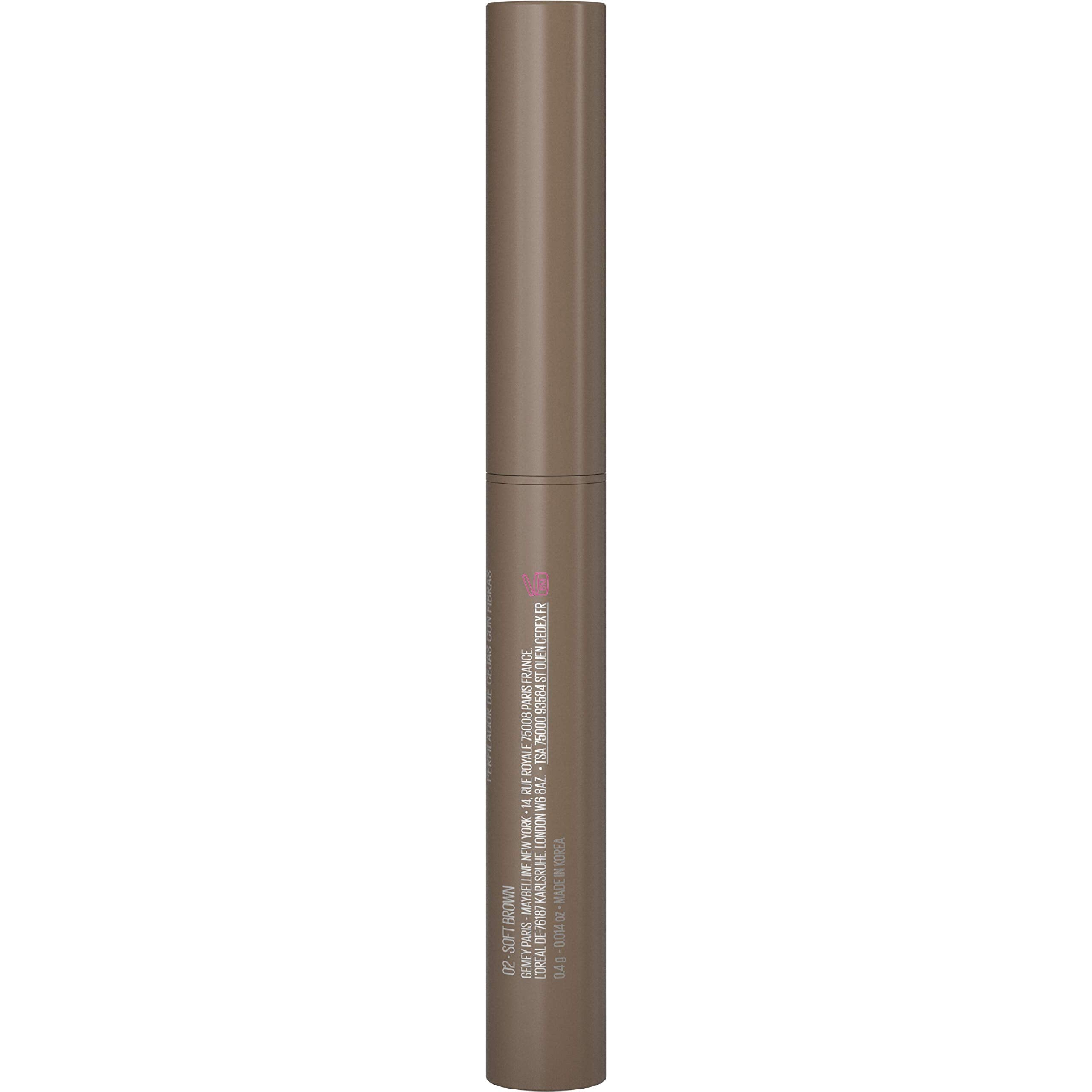Maybelline New York Brow Extensions Eyebrow Pomade Crayon Defining Eyebrow, 02 Soft Brown
