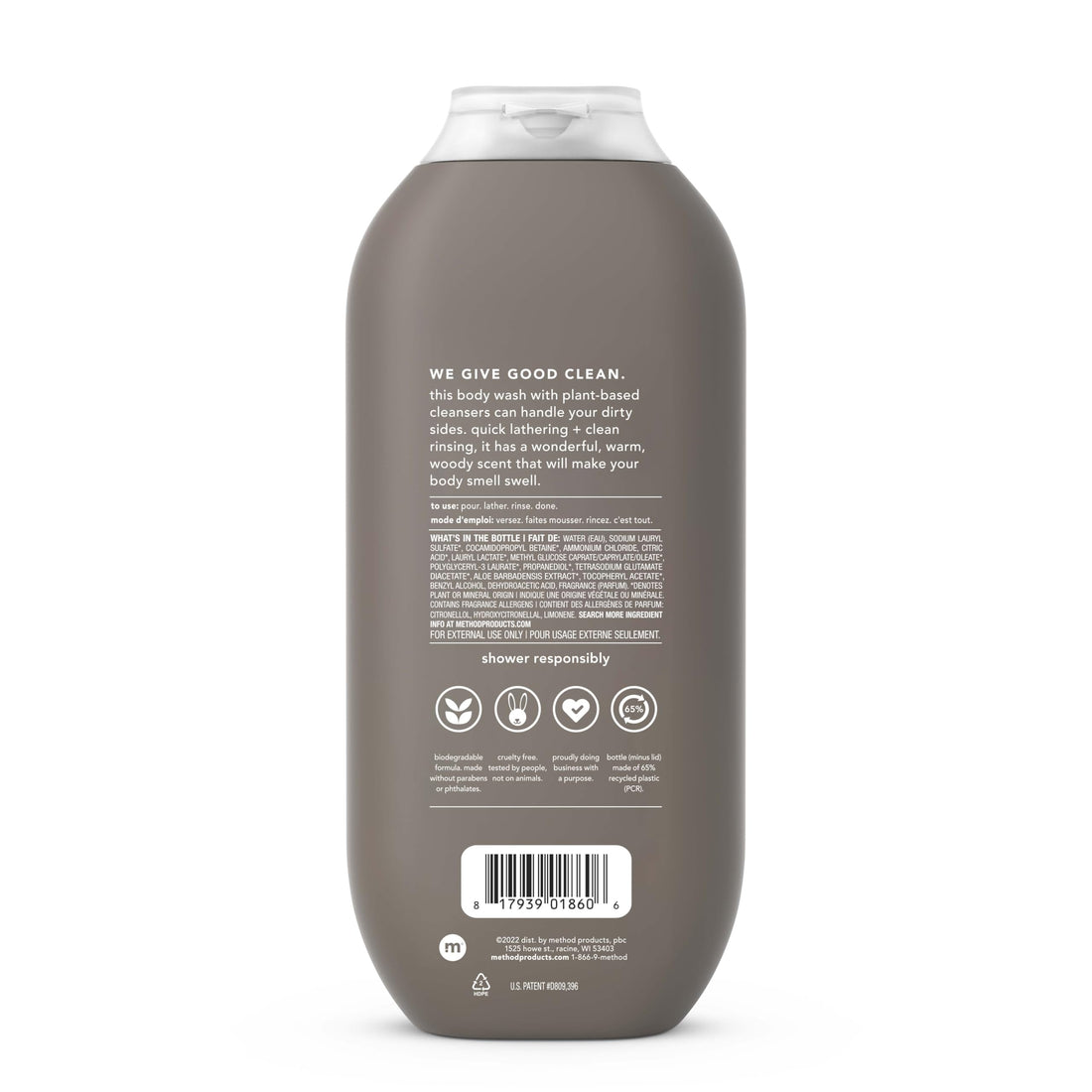 Cedar + Cypress: Method Mens Body Wash, Cedar + Cypress, 6 Count