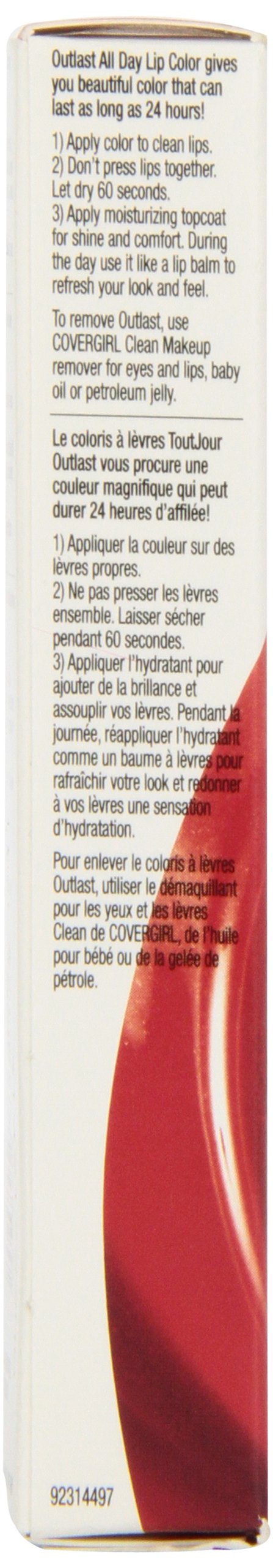 COVERGIRL Outlast All Day Two-Step Lipcolor Ever Red Dy 507, 0.13 Oz