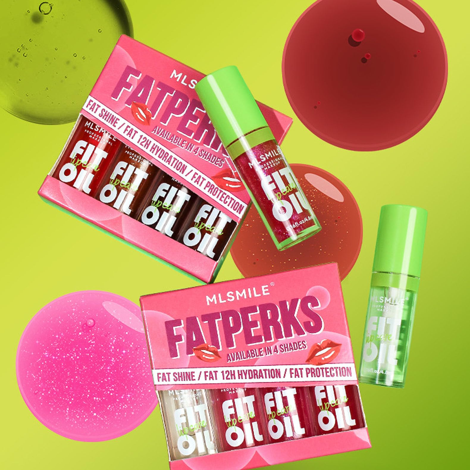 4 Colors Lip Oil Lip Glaze, Drip Lip Oil Hydrating Lip Glow Oil Moisturizing Shiny Lip Gloss, Big Brush Head Tinted Plumping Lip Oil,Long Lasting Nourishing Reviver Lip Care Non-sticky (Package A)