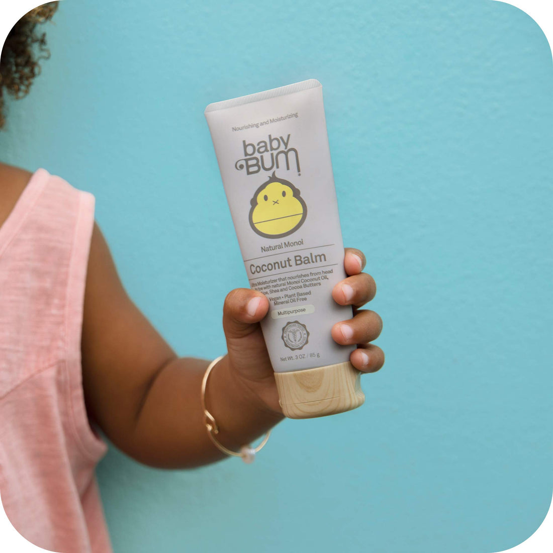Sun Bum Baby Bum Monoi Coconut Balm - Natural Multipurpose Moisturizing Coconut Oil for Sensitive Skin with Shea and Cocoa Butter - Natural Fragrance - Gluten Free and Vegan - 3 Oz