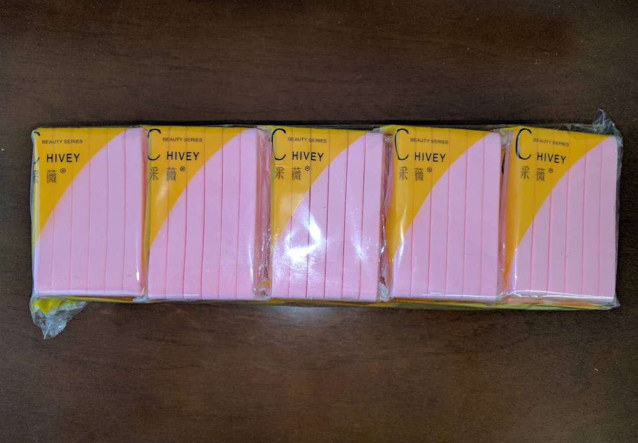 Huini Compressed Salon Spa Facial Cleansing Sponge Sticks, Natural (240 Count) (Pink) CD- 114 x 20