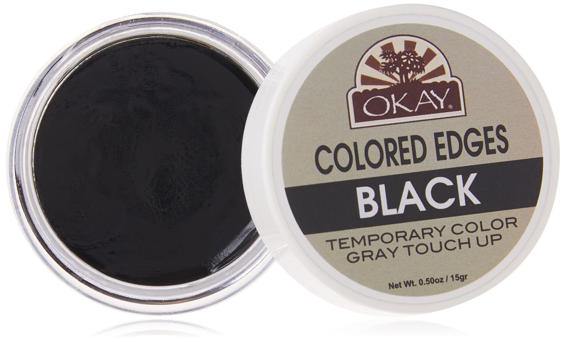 Okay Colored Edges, Black, 0.5 Ounce
