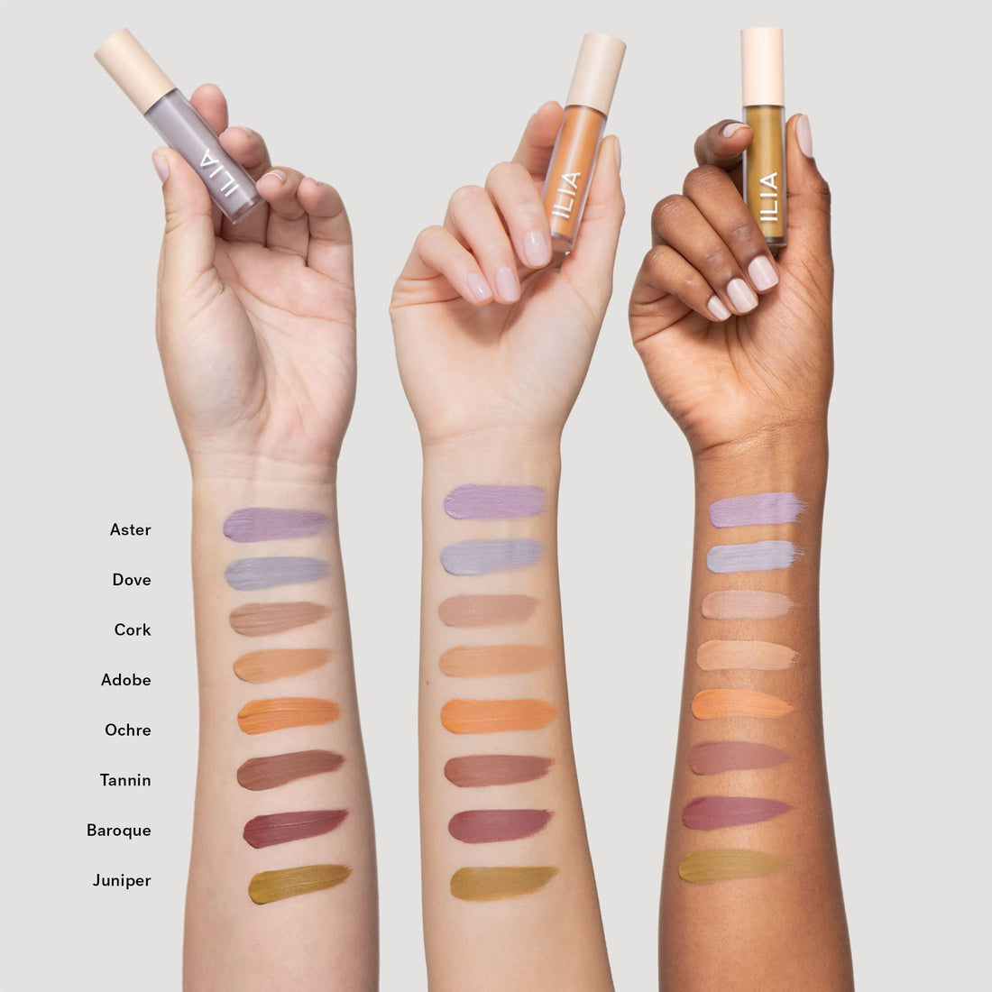 ILIA - Matte Liquid Powder Eye Tint | Non-Toxic, Vegan, Cruelty-Free, Crease-Resistant, No Budge Highly Pigmented Color (Dove, 0.12 fl oz | 3.5 ml)