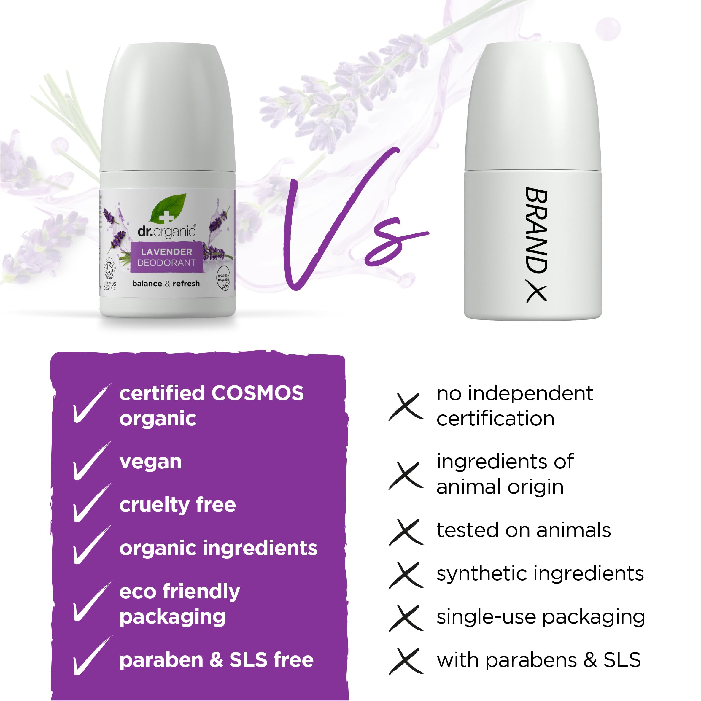 Dr Organic Lavender Deodorant 50ml