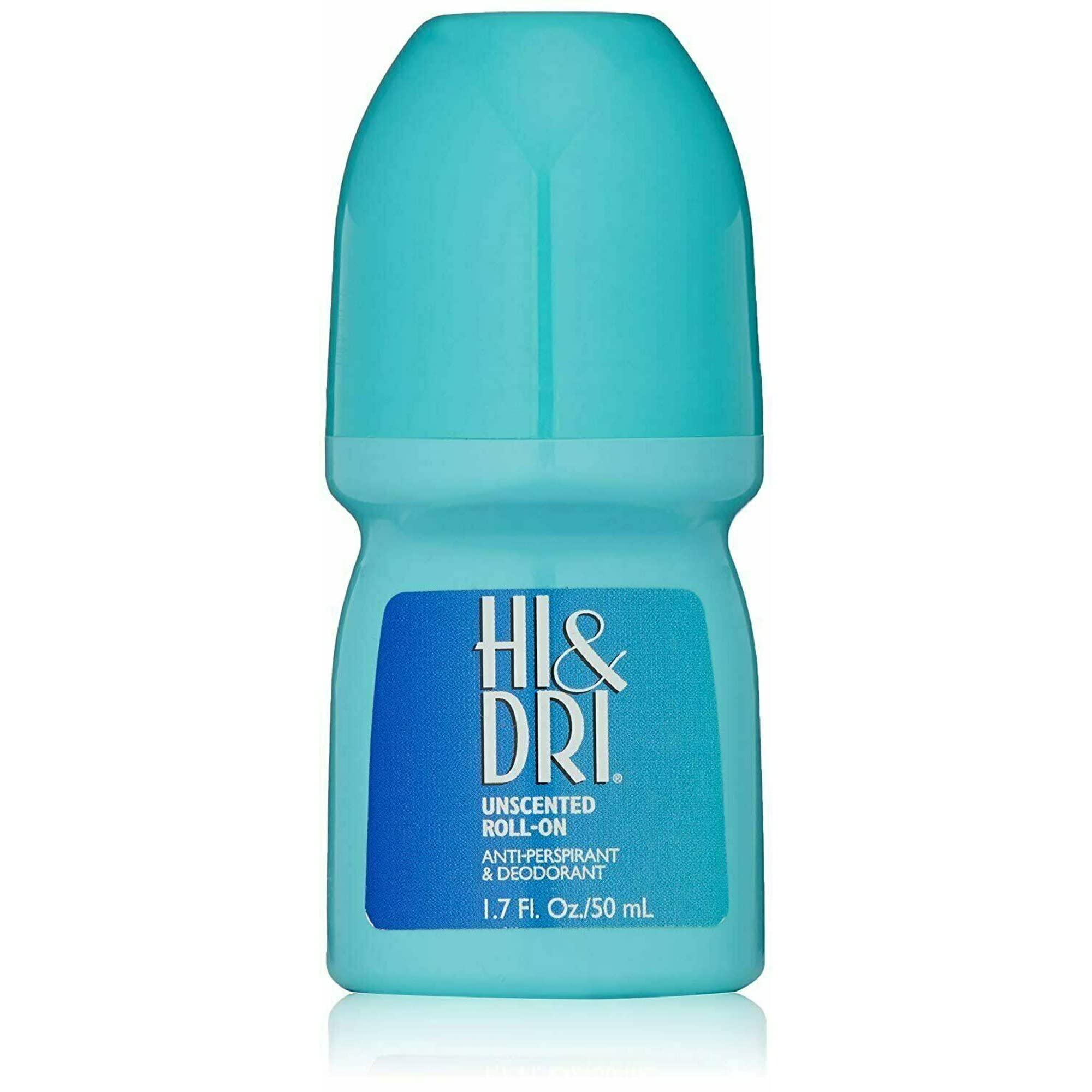 SPECIAL PACK OF 6 HI DRI UNSCENTED DEODORANT 1.7 OZ