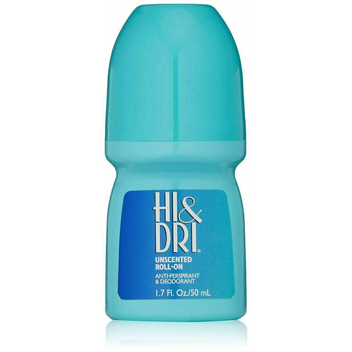 SPECIAL PACK OF 6 HI DRI UNSCENTED DEODORANT 1.7 OZ