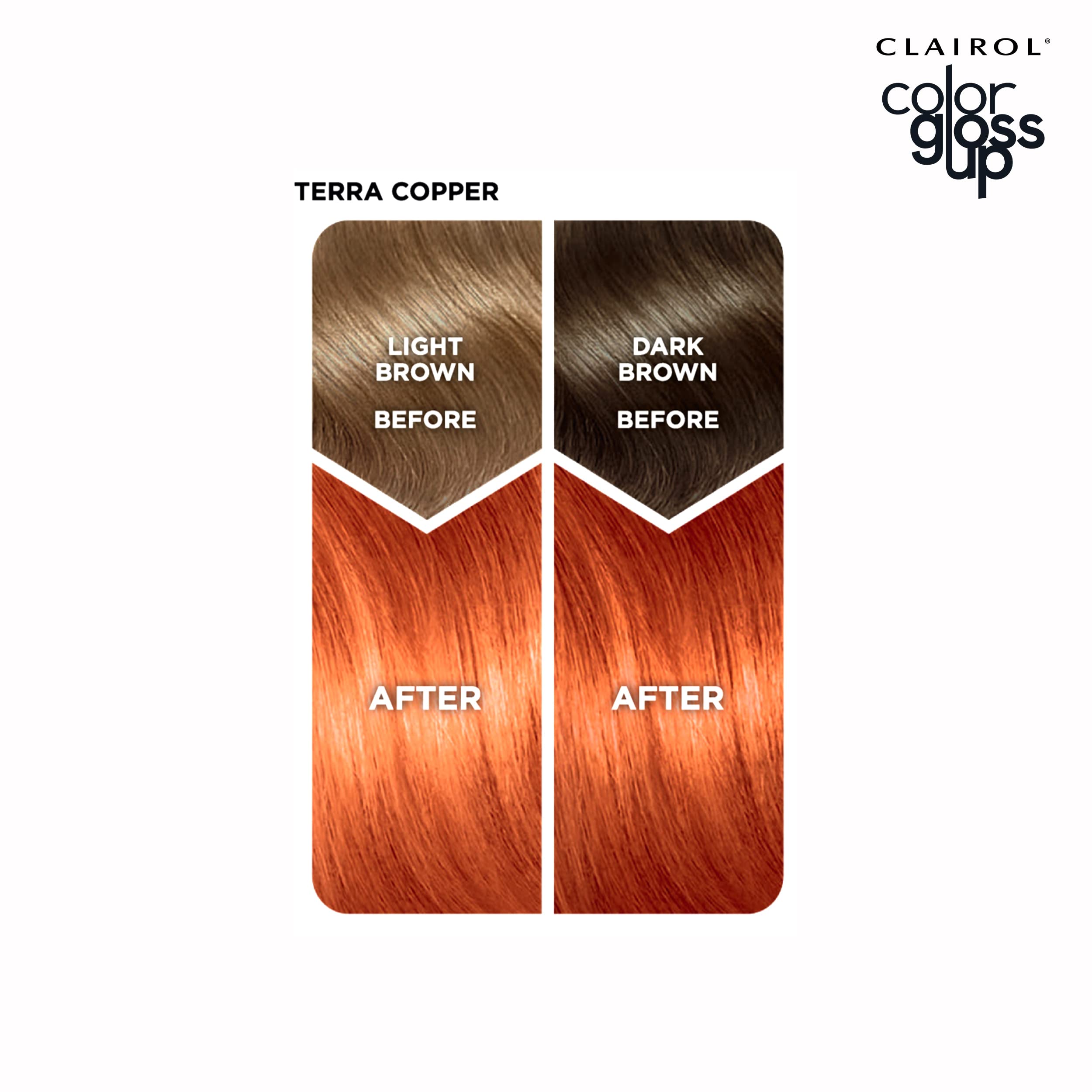 Clairol Color Gloss Up Temporary Hair Dye, Terra Copper Hair Color, Pack of 1