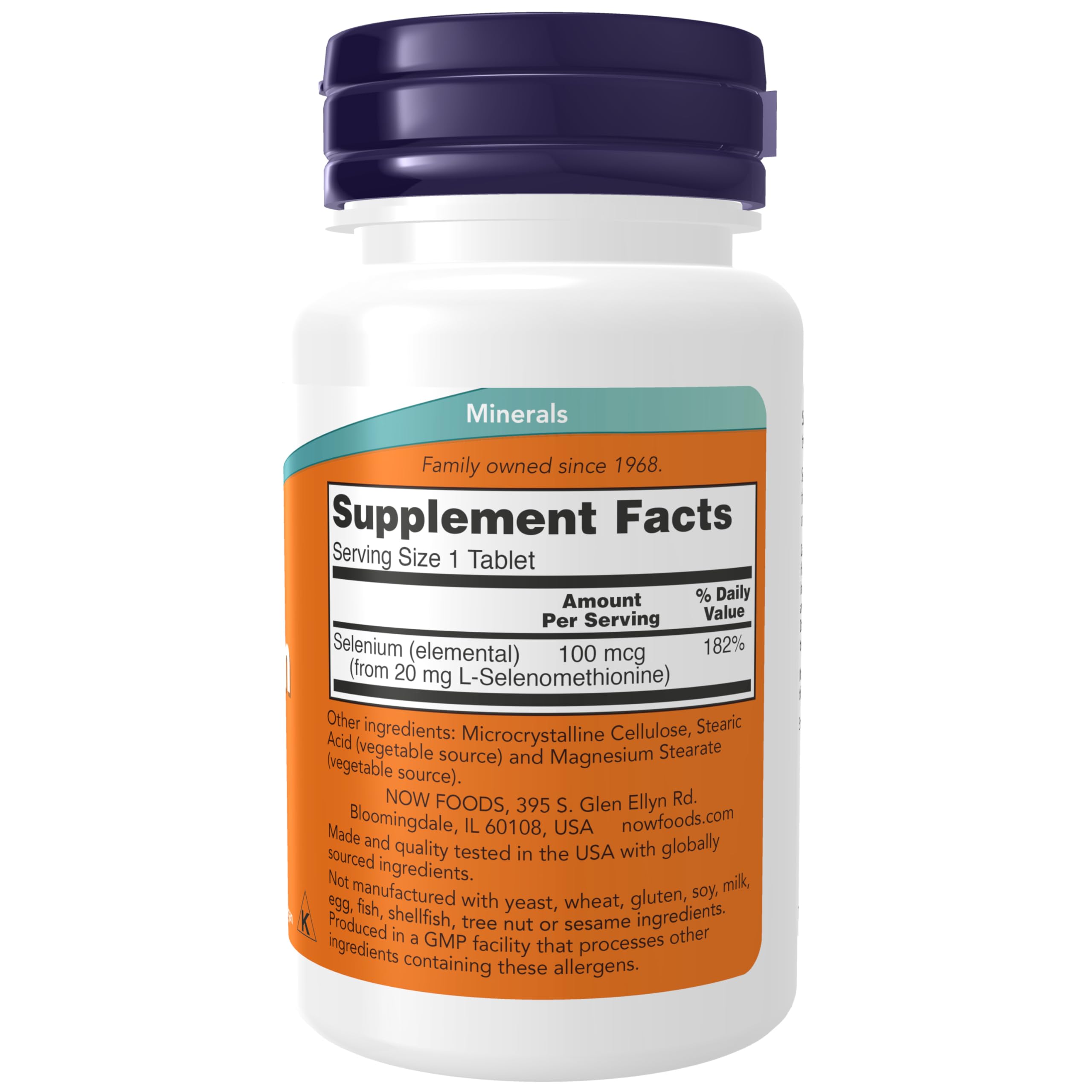 NOW Supplements, Selenium (L-Selenomethionine) 100 mcg, Essential Mineral*, 100 Tablets